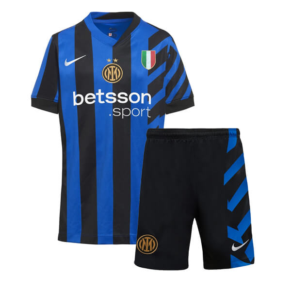 Kid's Inter Milan Home Jersey+Shorts 2024/25 - Soccerfana