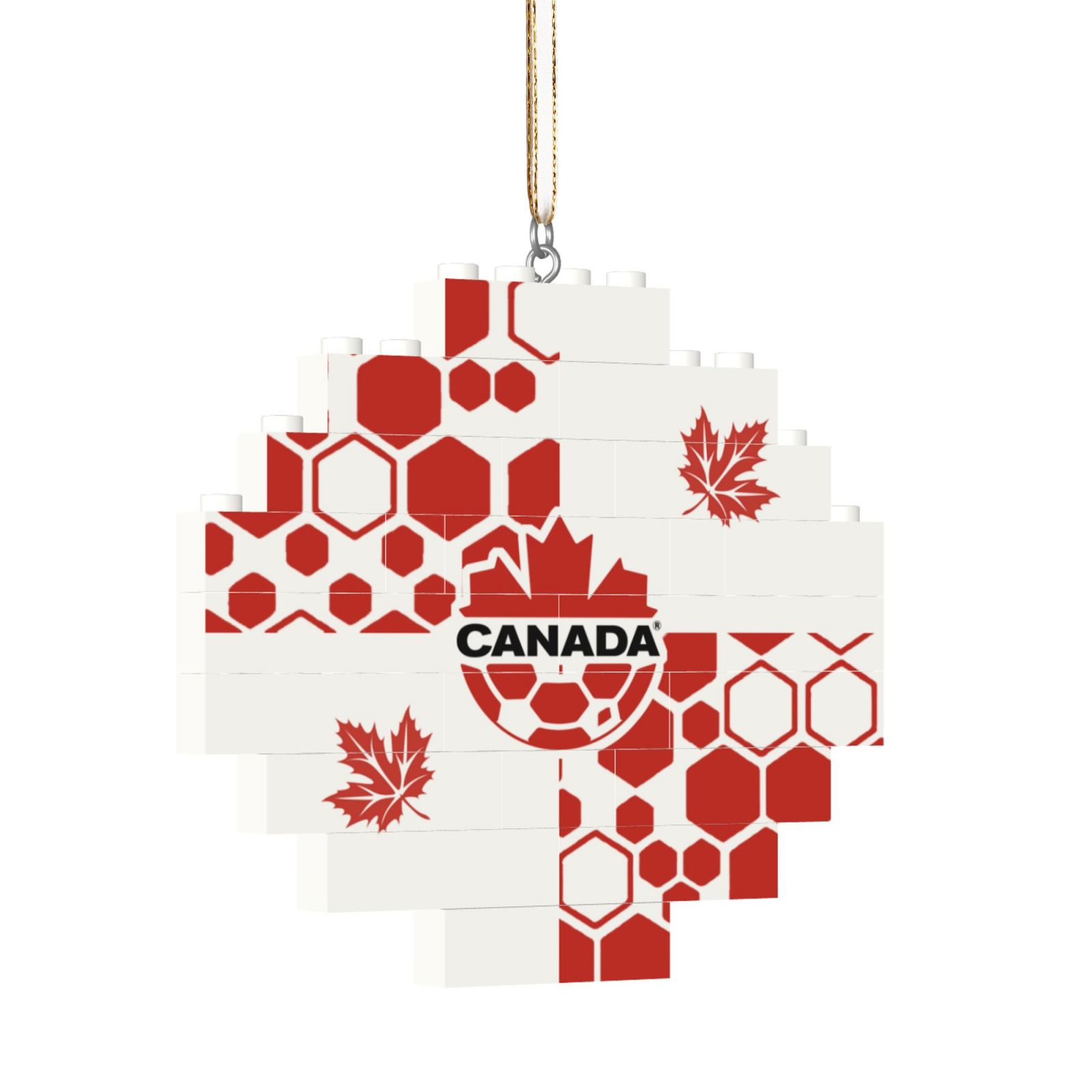 Canada Building Block Puzzle Ornament BBP2030 - Soccerfana