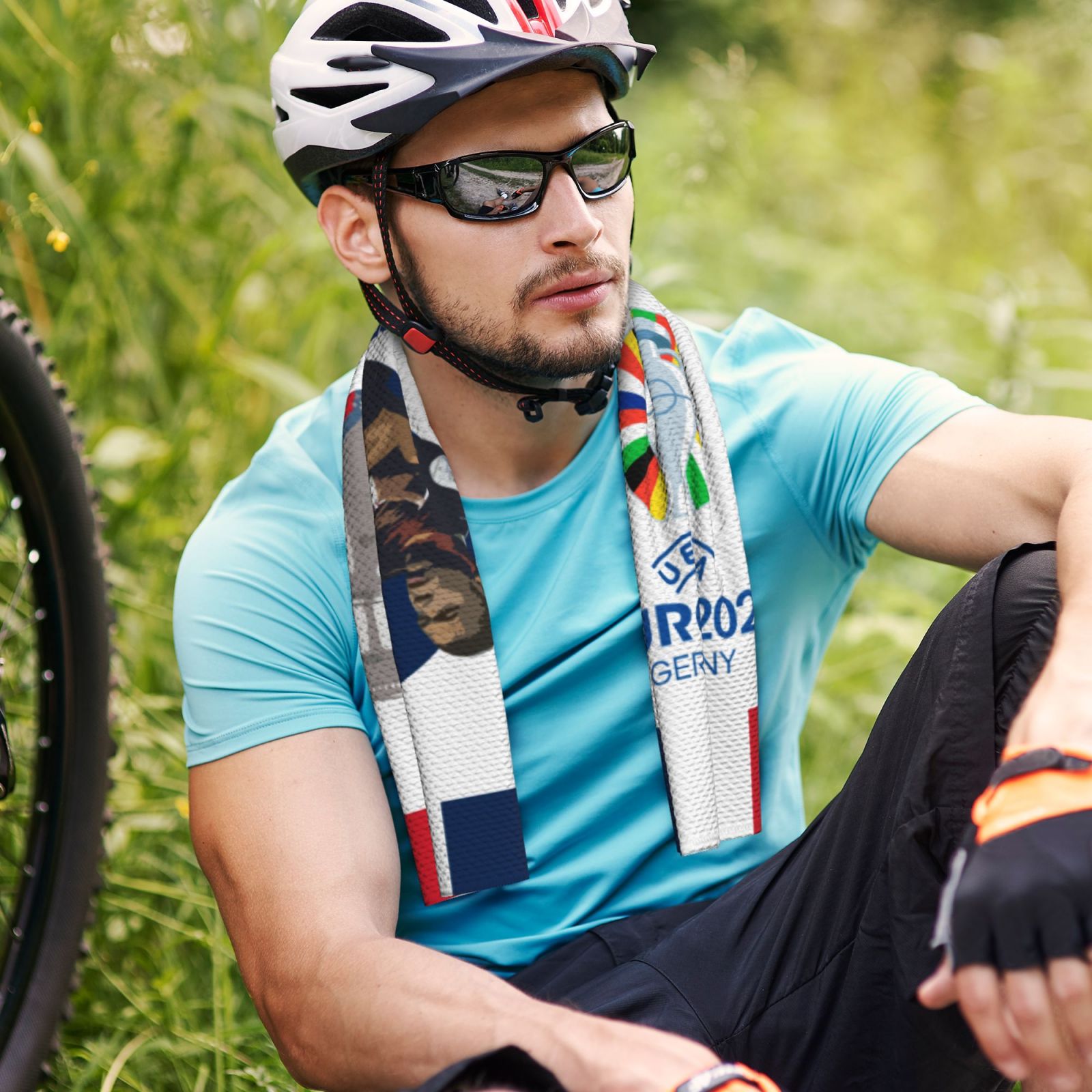 France EURO 2024 Cold Exercise Towel CET1731 - Soccerfana