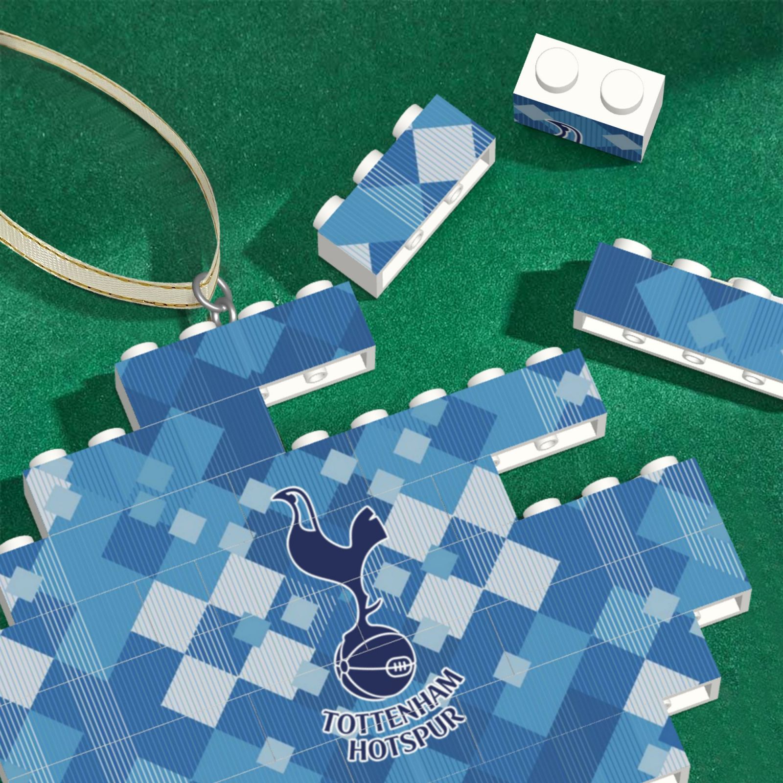 Tottenham Hotspur Building Block Puzzle Ornament BBP1992 - Soccerfana