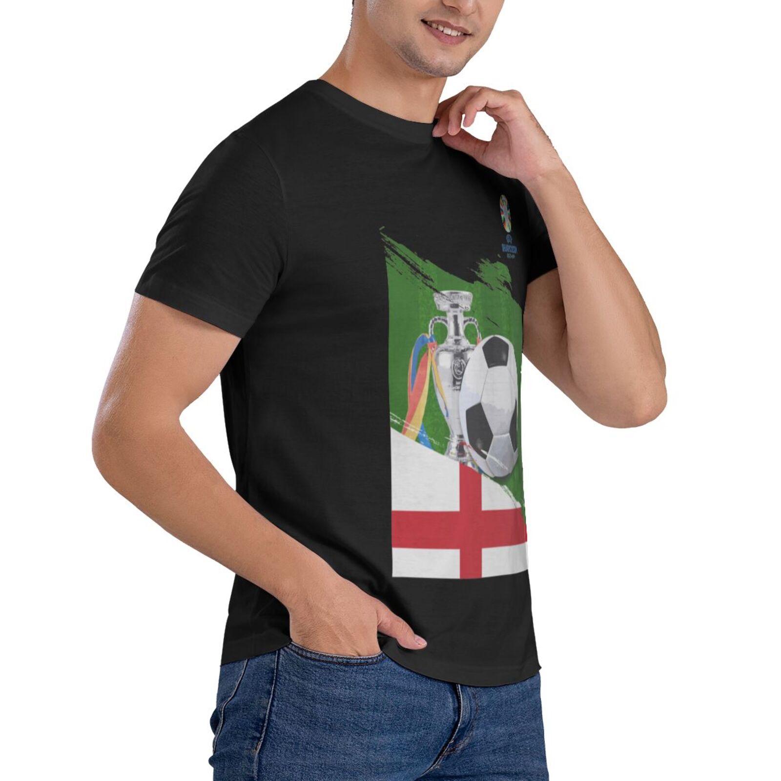 Men's England EURO 2024 Basic Short Sleeve T-Shirt BST1681 - Soccerfana