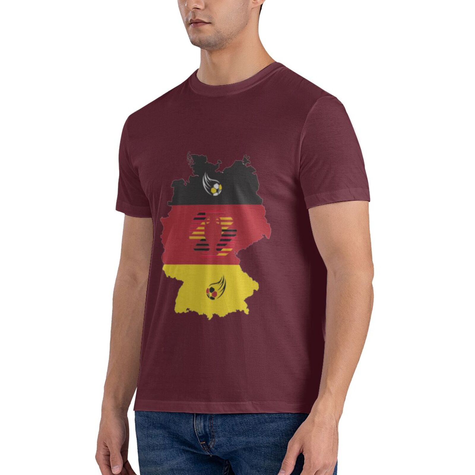 Men's Germany EURO 2024 Basic Short Sleeve T-Shirt BST1770 - Soccerfana