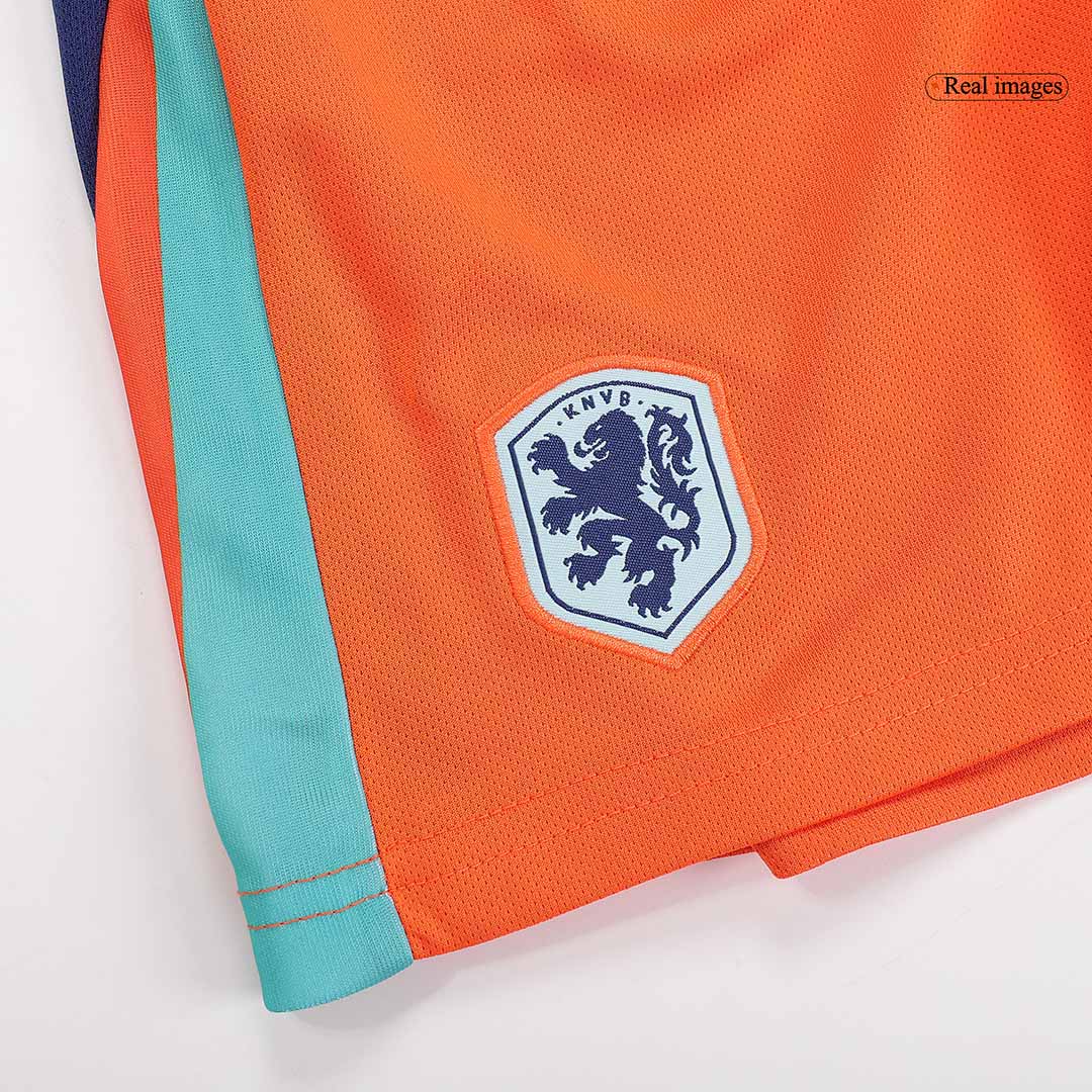 Kid's Netherlands Home Jersey+Shorts EURO 2024 - Soccerfana