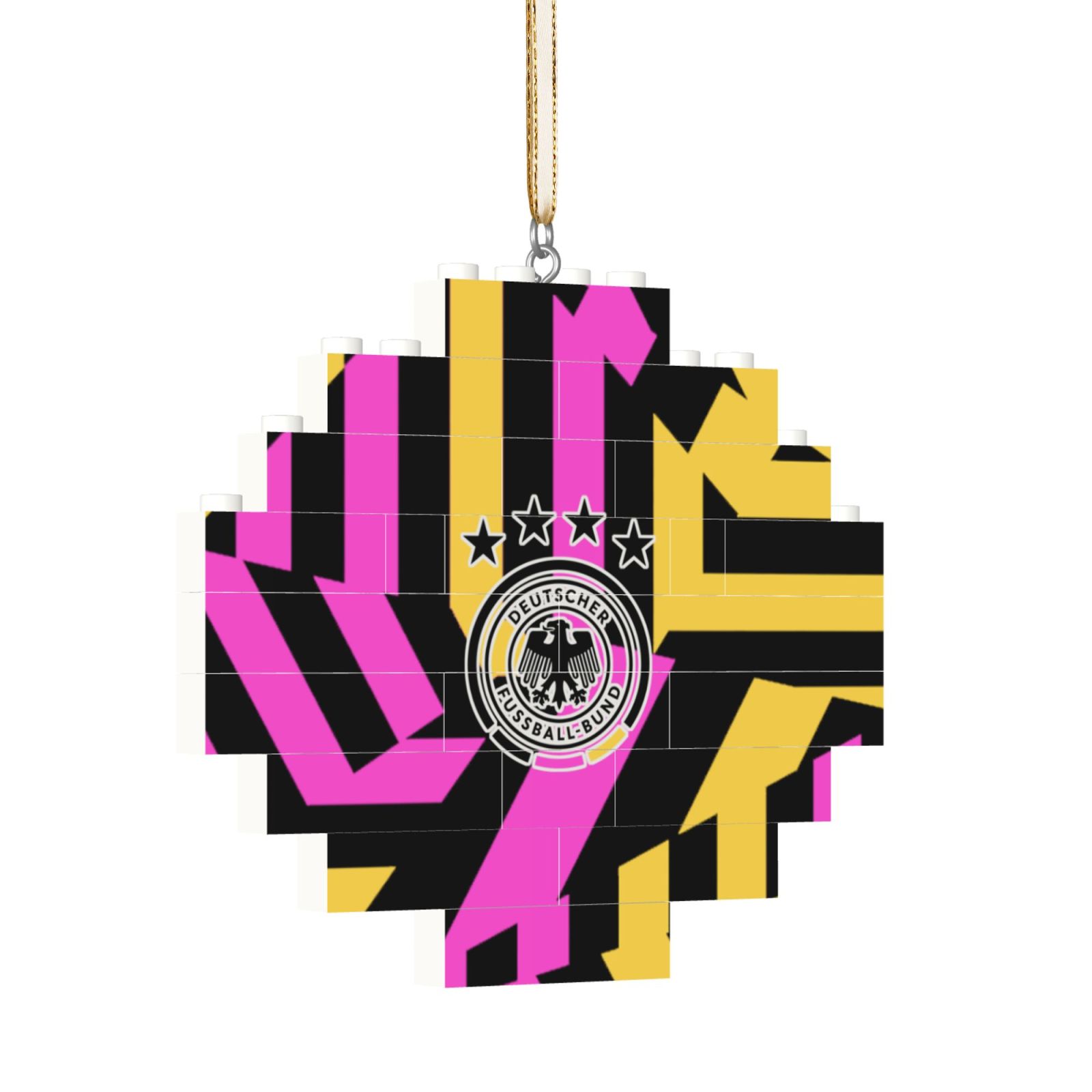 Germany Building Block Puzzle Ornament BBP1996 - Soccerfana