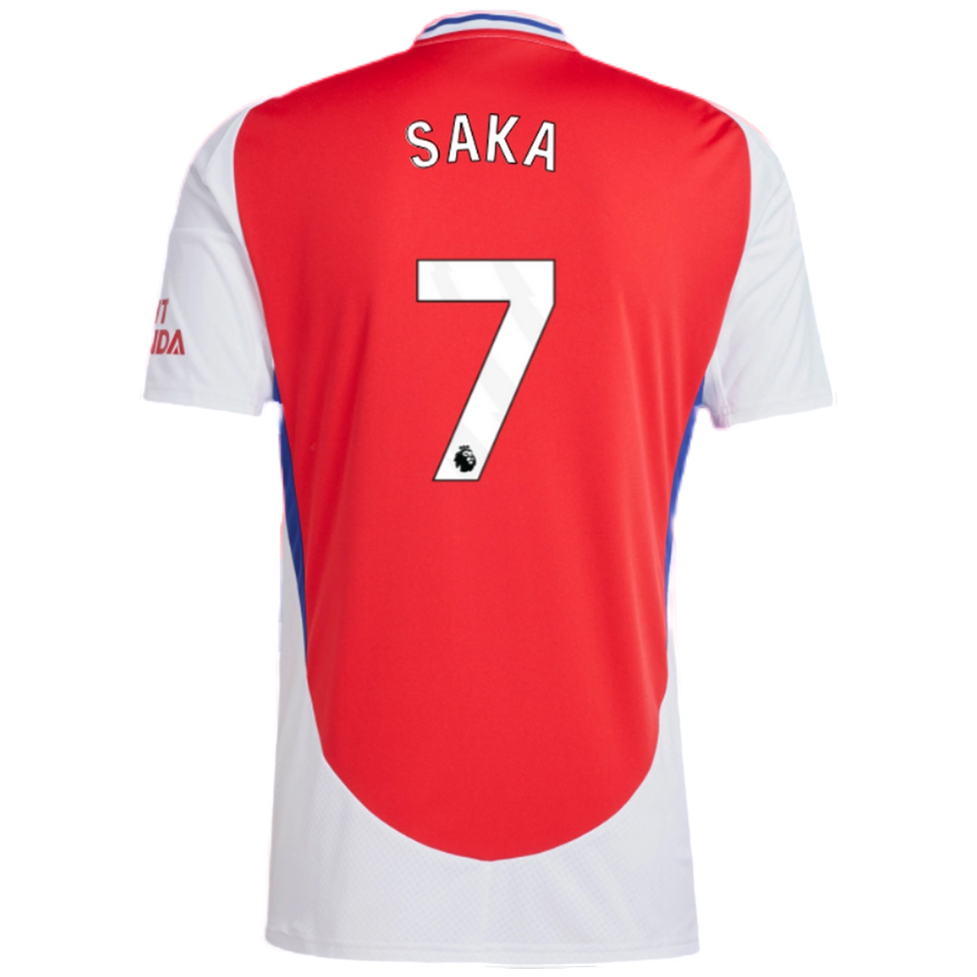 SAKA #7 Arsenal Home Jersey 2024/25 - Soccerfana