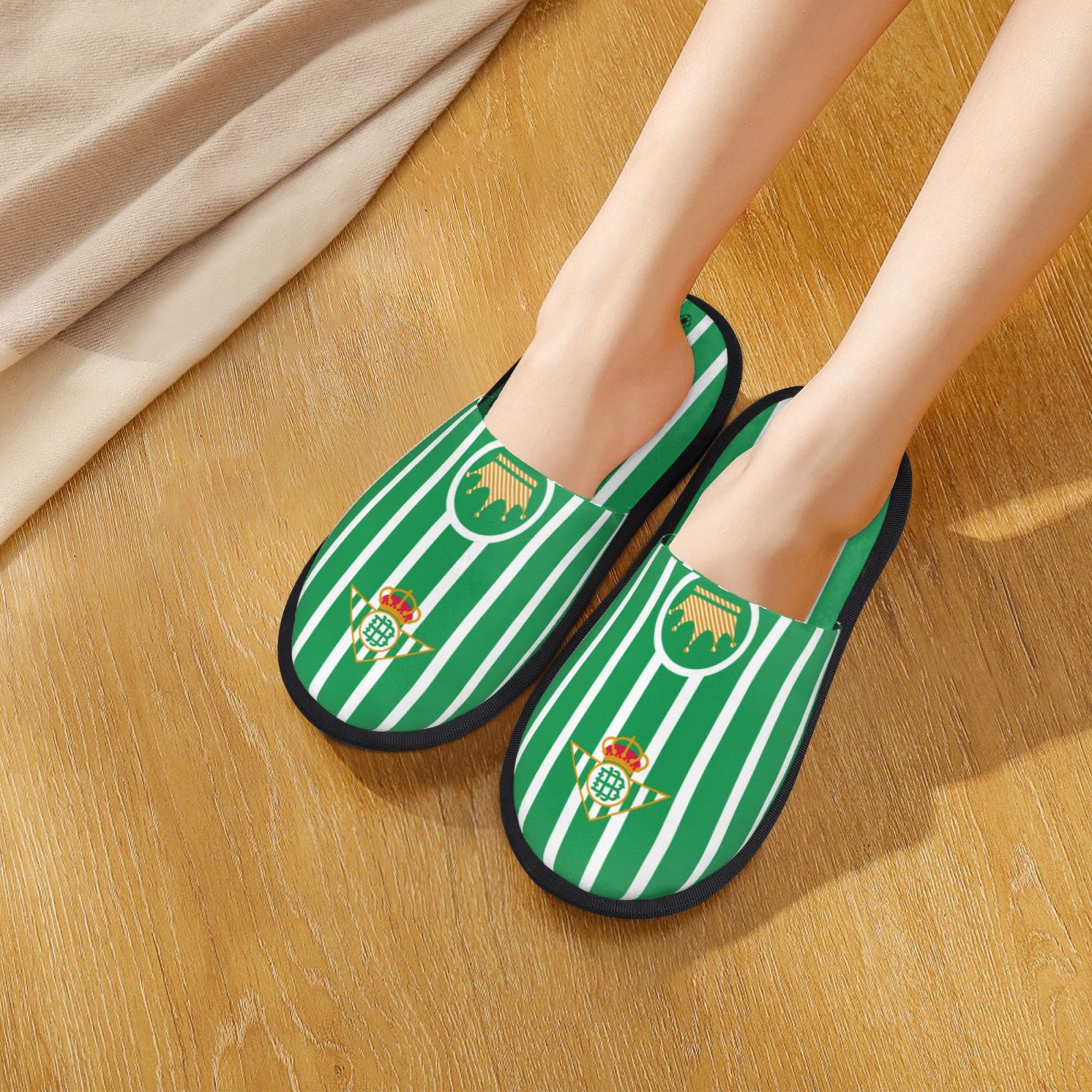 Real Betis Cotton Slippers FSP2332 - Soccerfana