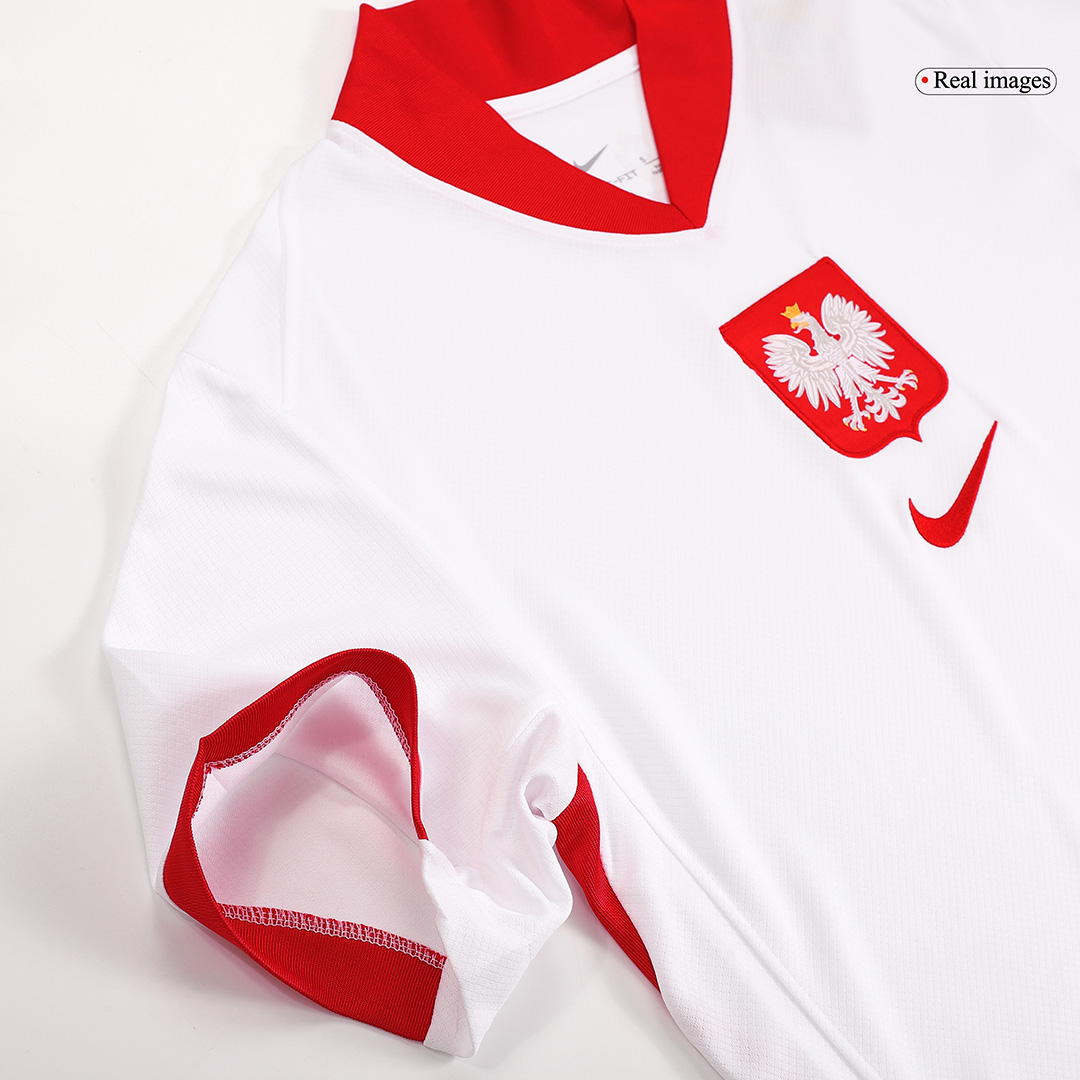 Kid's Poland Home Jersey+Shorts EURO 2024 - Soccerfana