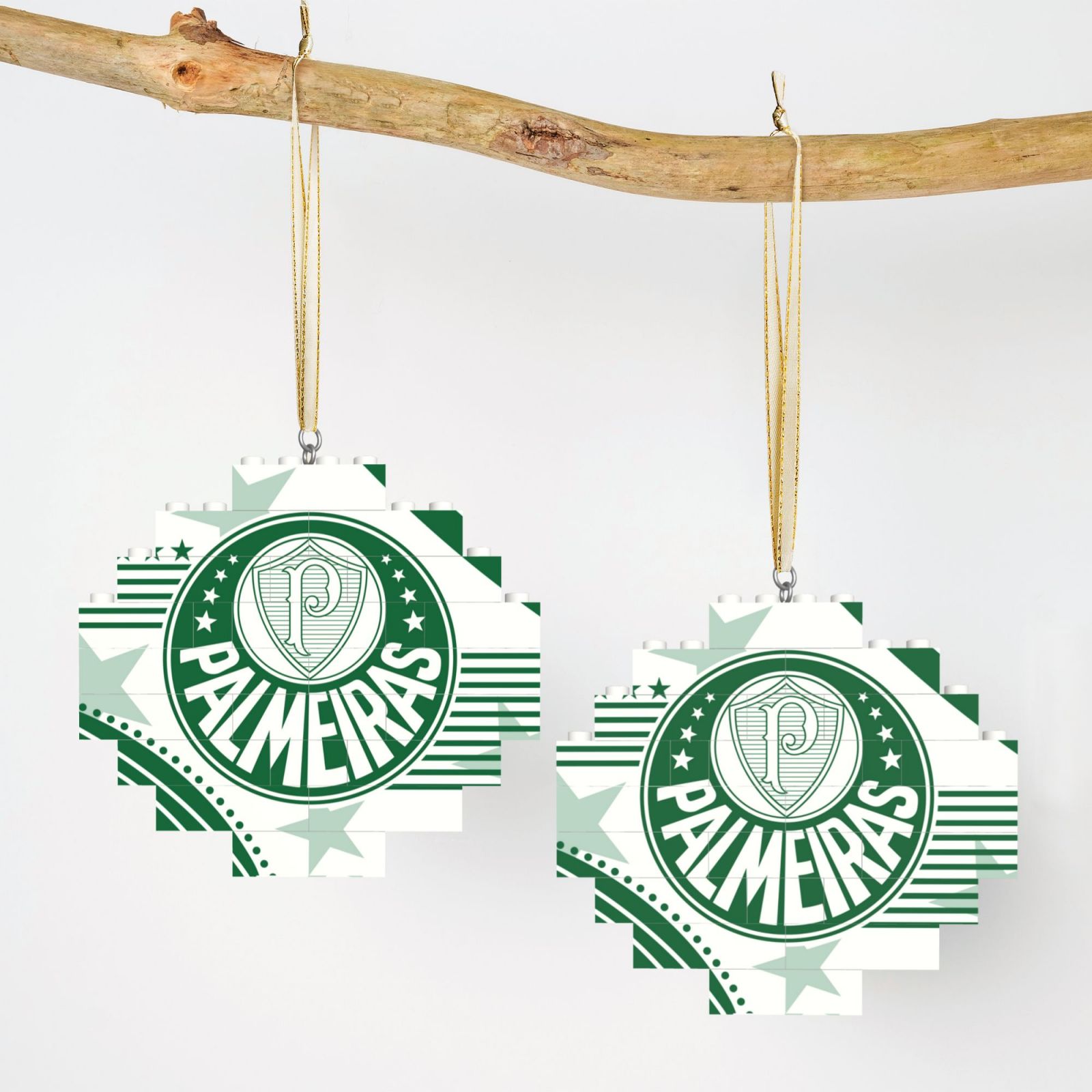 SE Palmeiras Building Block Puzzle Ornament BBP2098 - Soccerfana