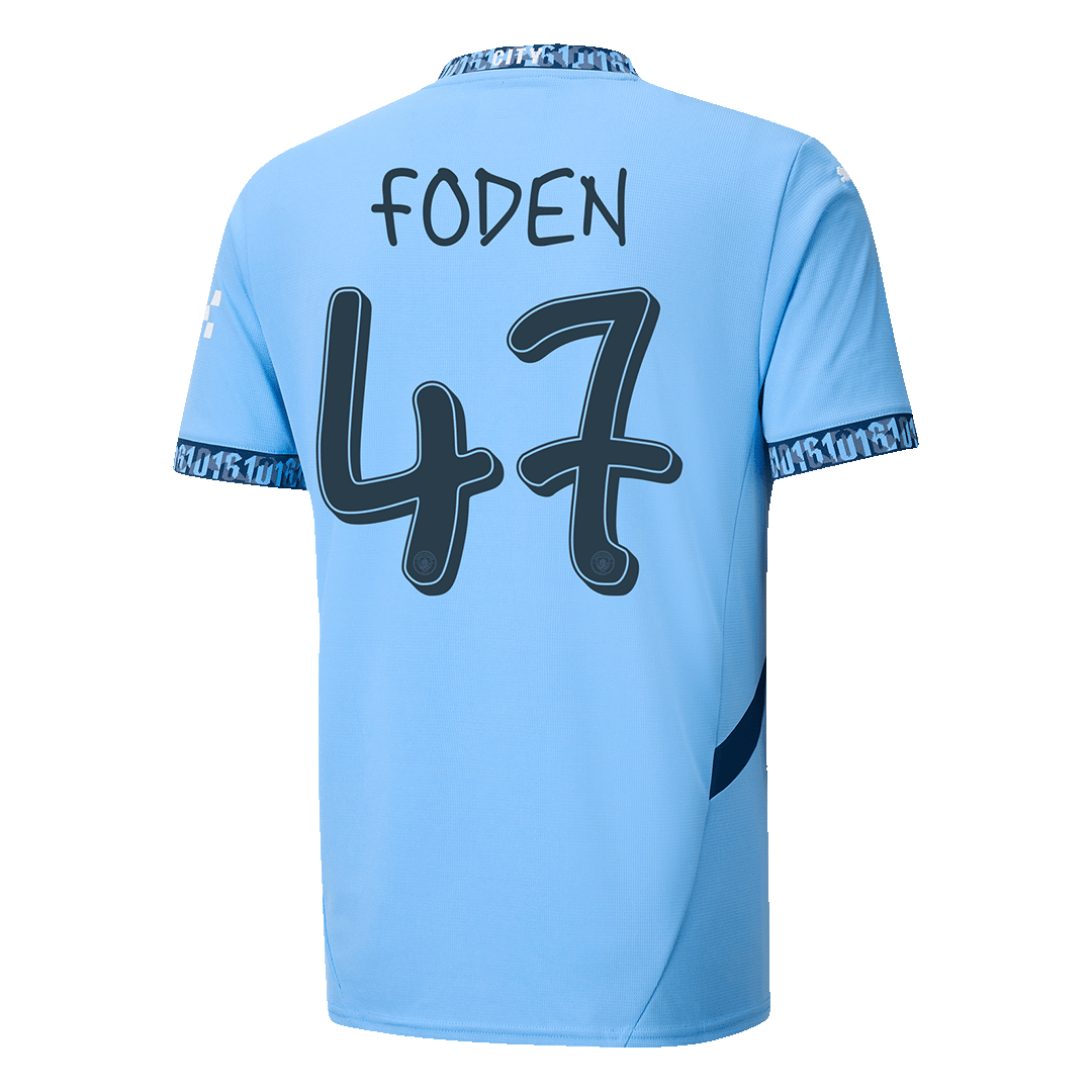 FODEN #47 Manchester City Home Jersey 2024/25 - Soccerfana