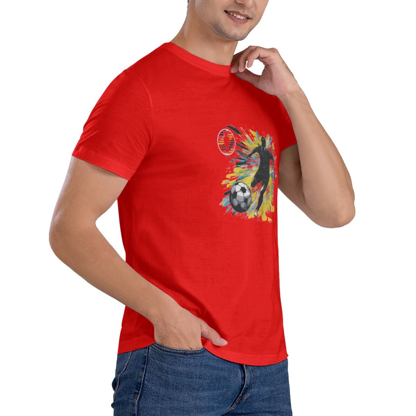 Men's Germany EURO 2024 Basic Short Sleeve T-Shirt BST1748 - Soccerfana