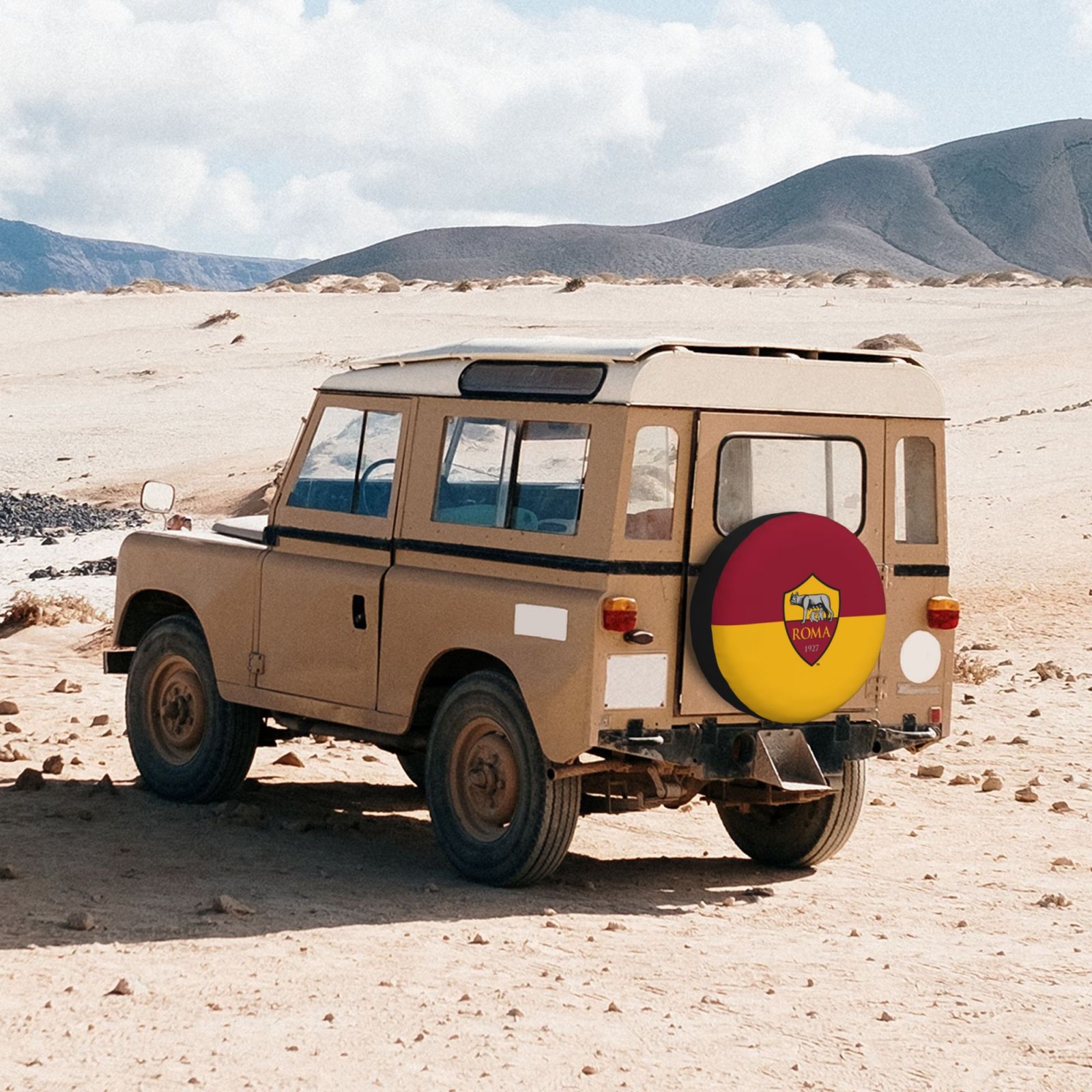 AS Roma Car Tire Dust Cover TIC2770 - Soccerfana