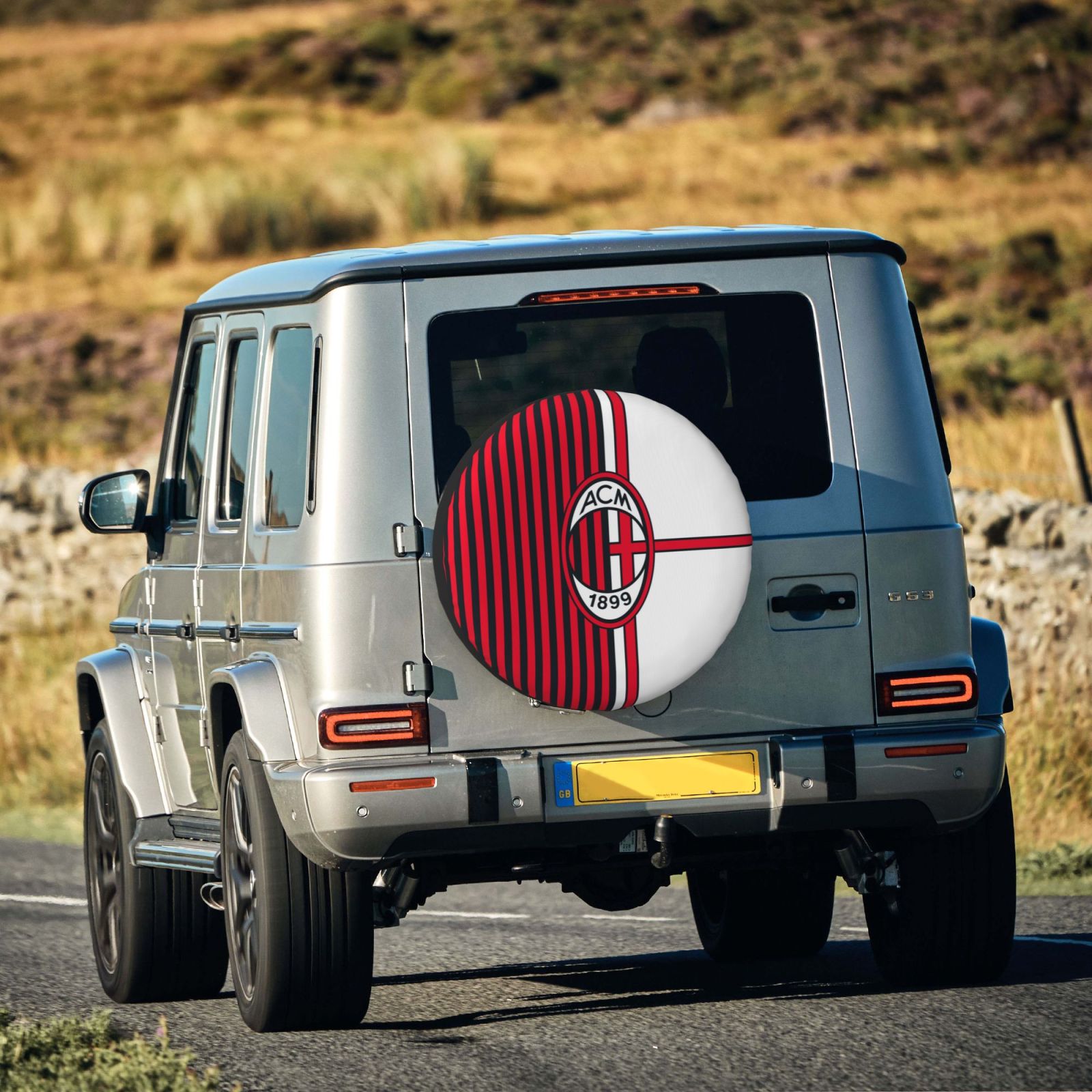AC Milan Car Tire Dust Cover TIC2753 - Soccerfana