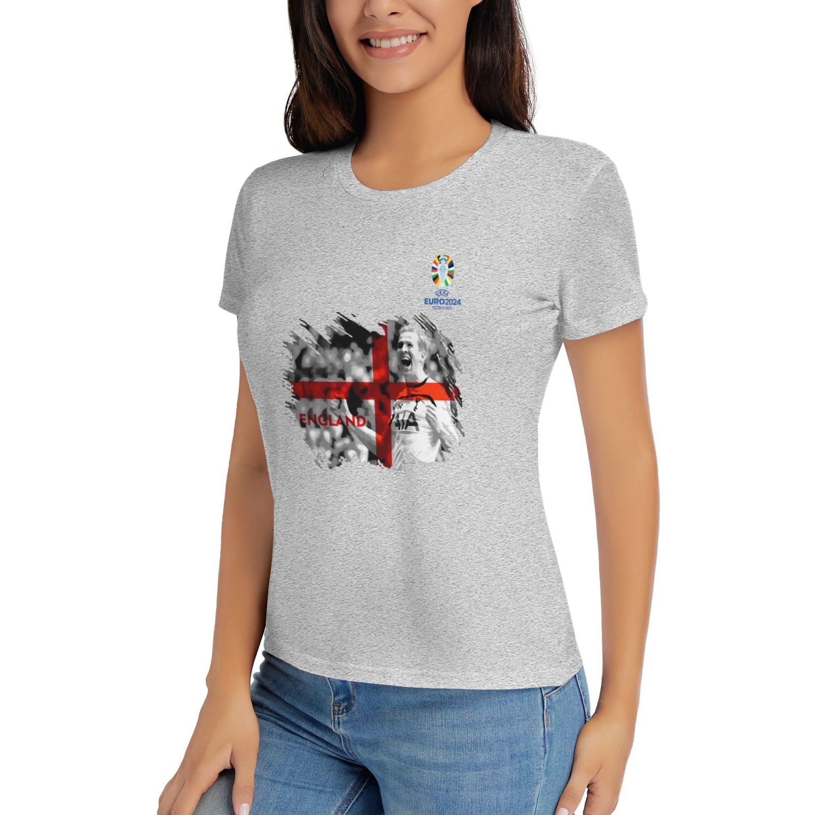 Woman's England EURO 2024 Basic Short Sleeve T-Shirt WBT1712 - Soccerfana