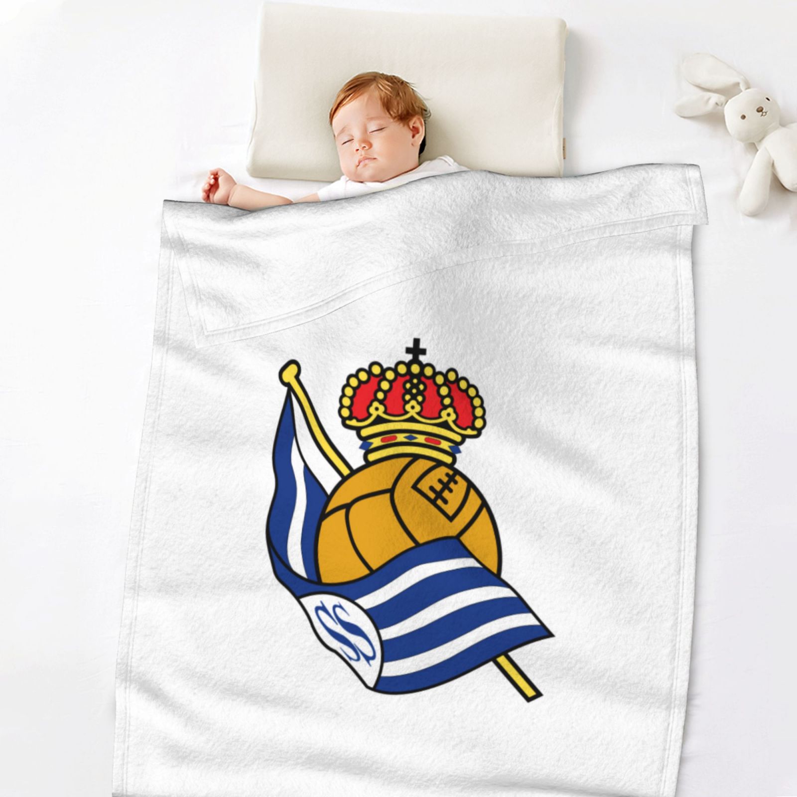 Real Sociedad Flannel Blanket FLB1590 - Soccerfana