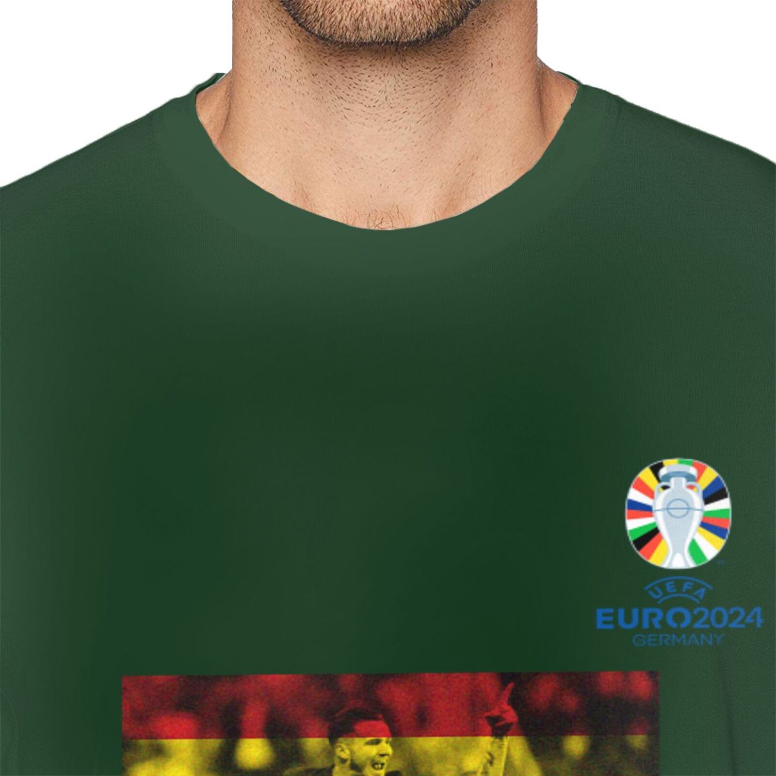 Men's Spain EURO 2024 Basic Short Sleeve T-Shirt BST1739 - Soccerfana