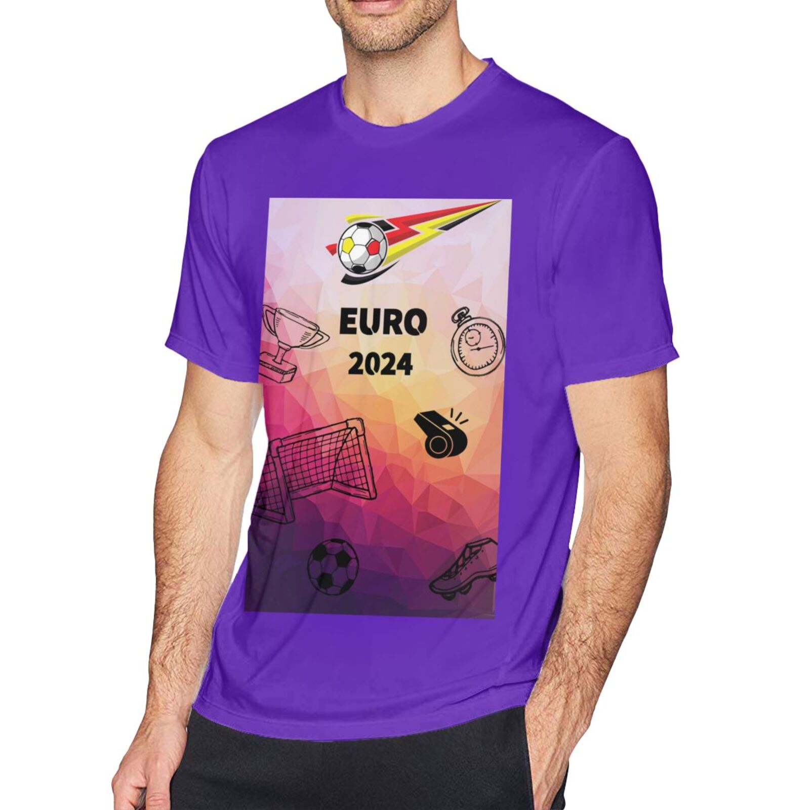 Men's Germany EURO 2024 Basic Short Sleeve T-Shirt BST1771 - Soccerfana