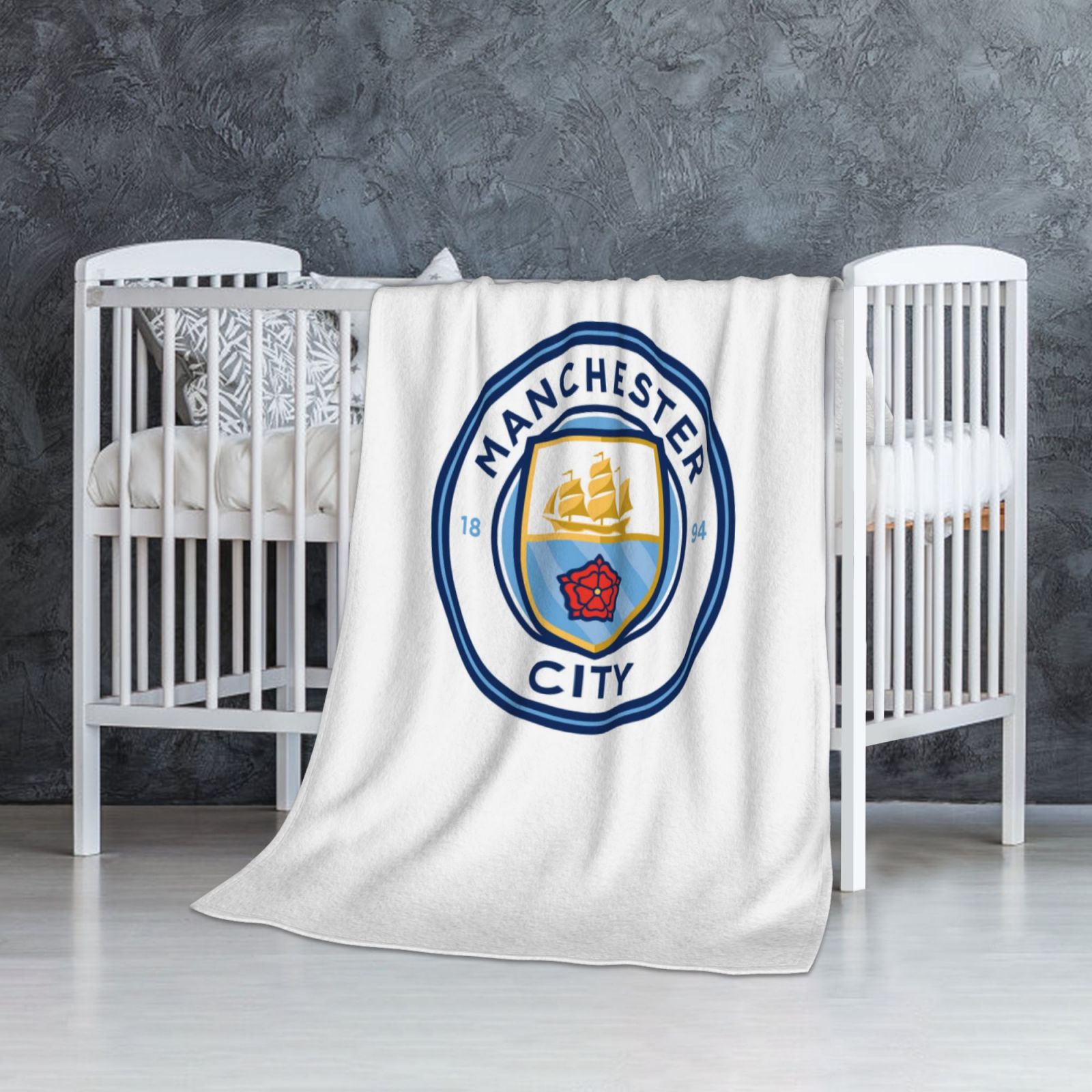 Manchester City Flannel Blanket FLB1596 - Soccerfana