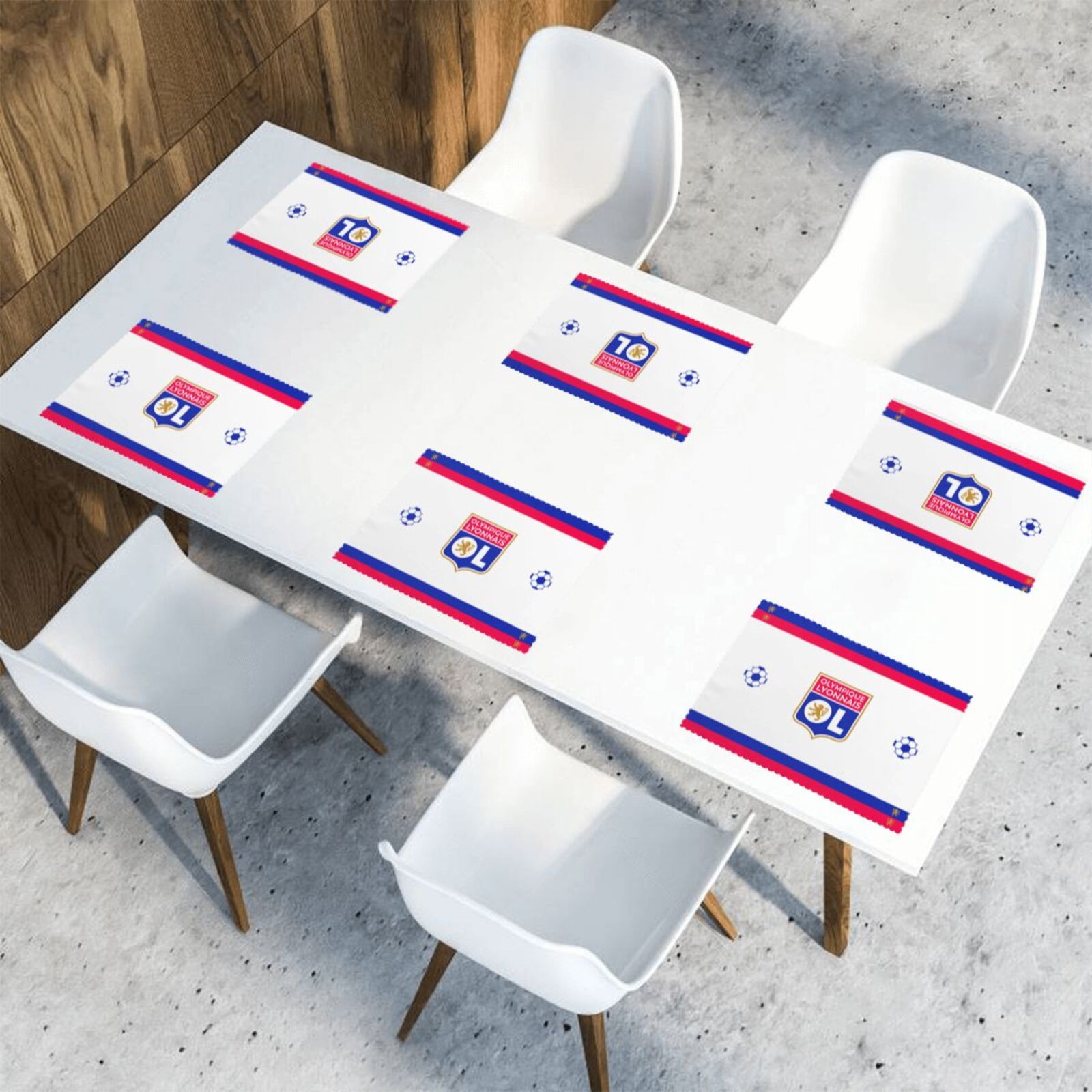 Olympique Lyonnais Placemat Set Of 6 PFD2279 - Soccerfana