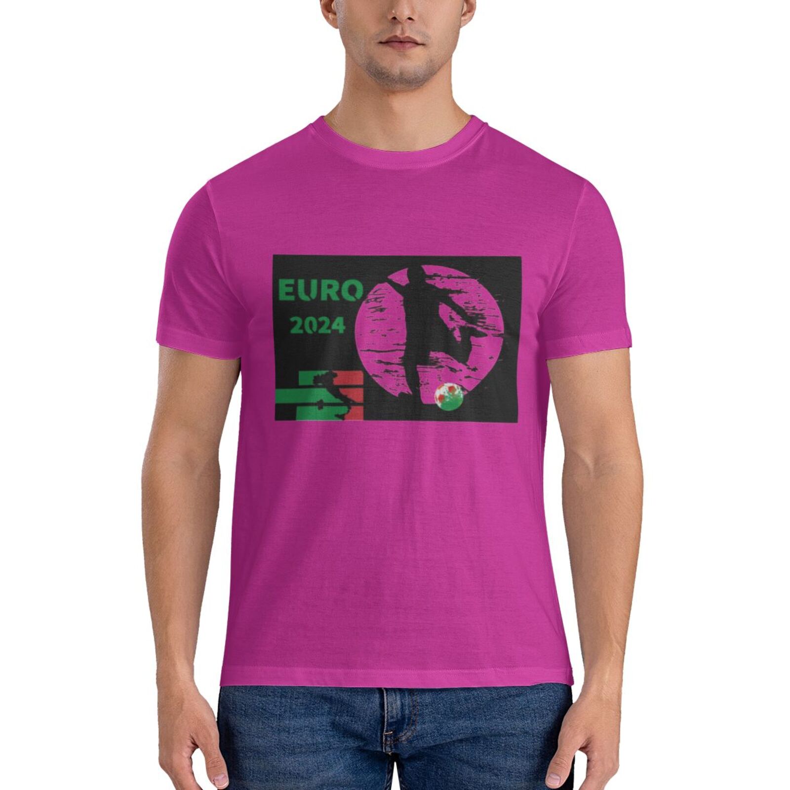 Men's Italy EURO 2024 Basic Short Sleeve T-Shirt BST1751 - Soccerfana