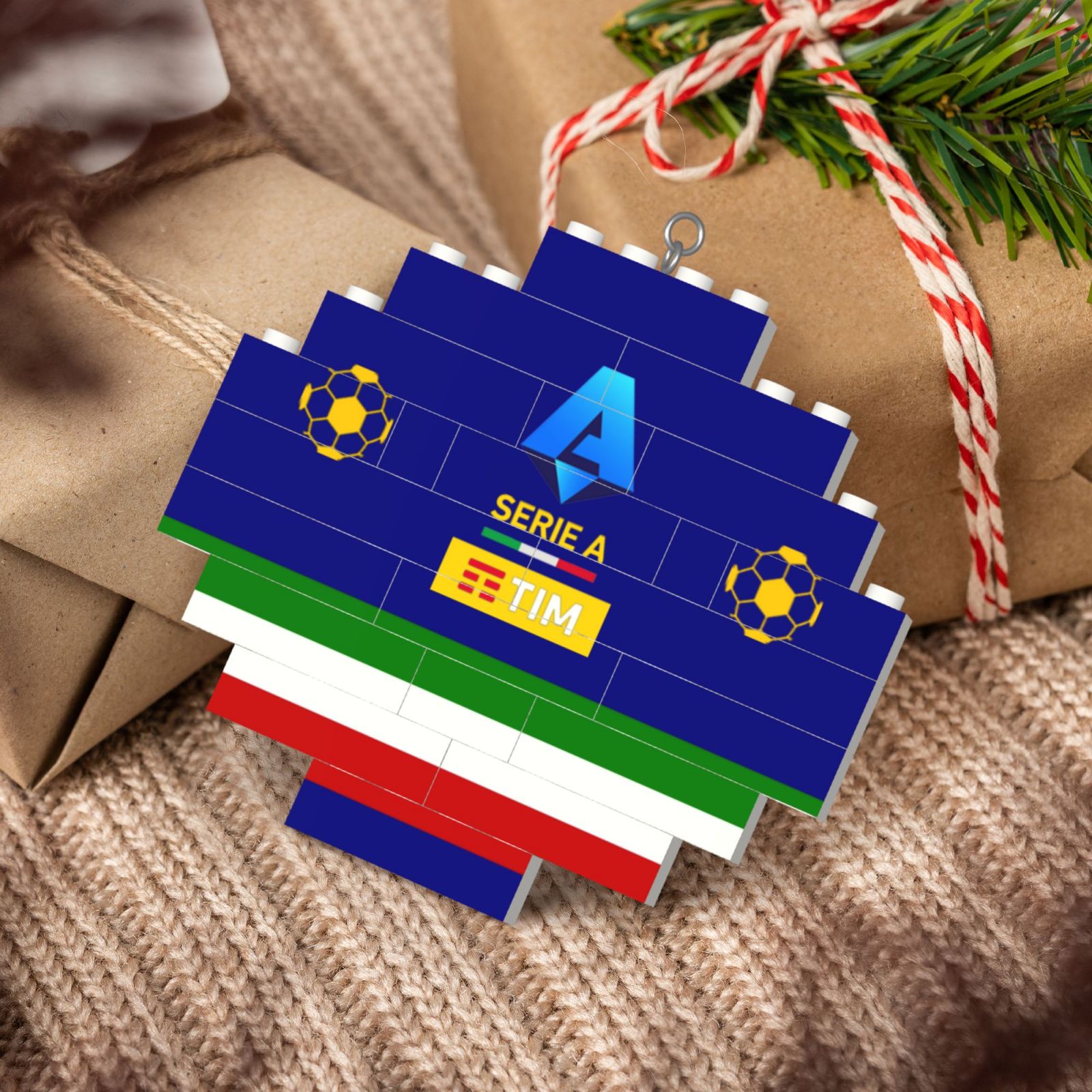 Italy Football League Building Block Puzzle Ornament BBP2024 - Soccerfana