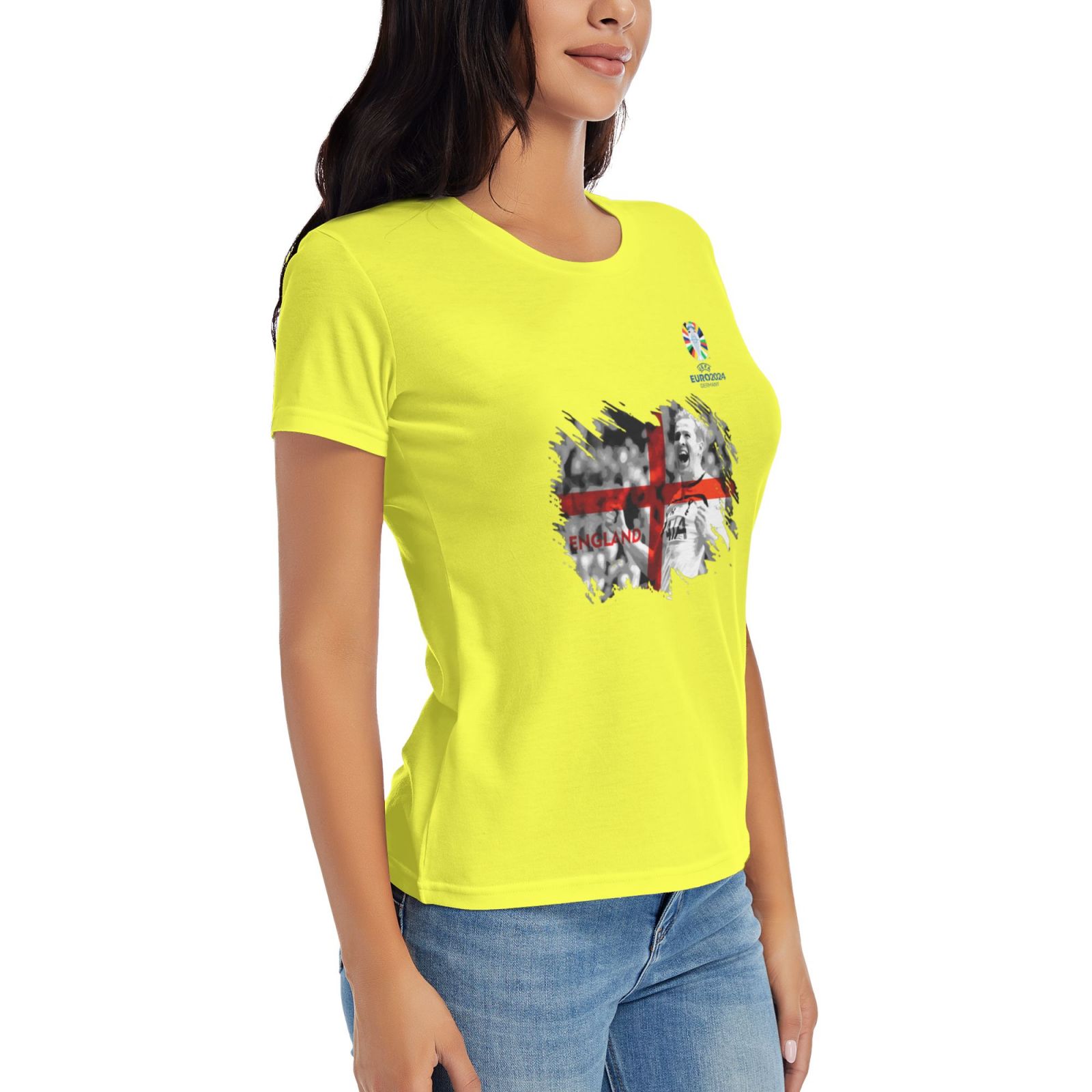 Woman's England EURO 2024 Basic Short Sleeve T-Shirt WBT1712 - Soccerfana