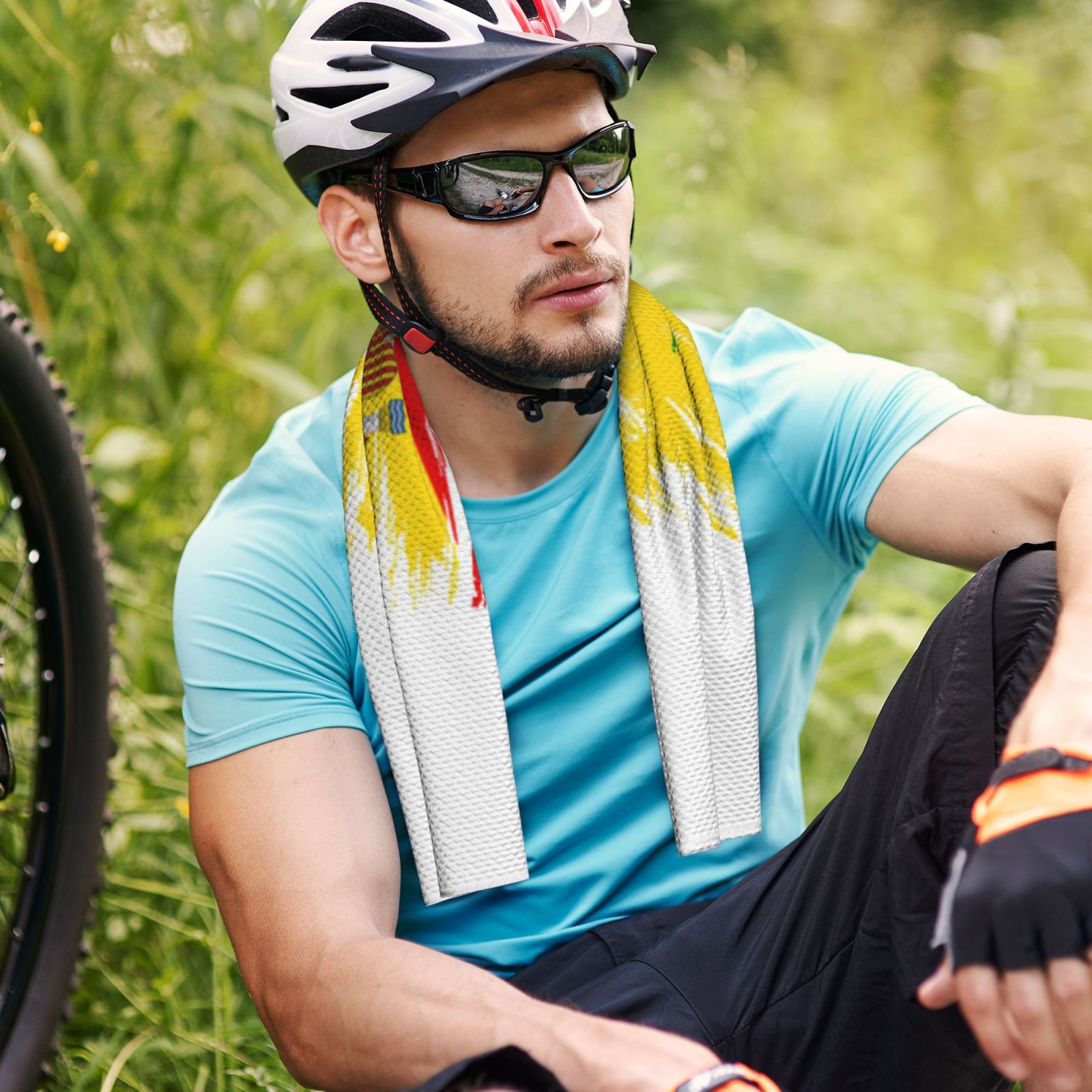 Slippers Spain EURO 2024 Cold Exercise Towel CET1767 - Soccerfana