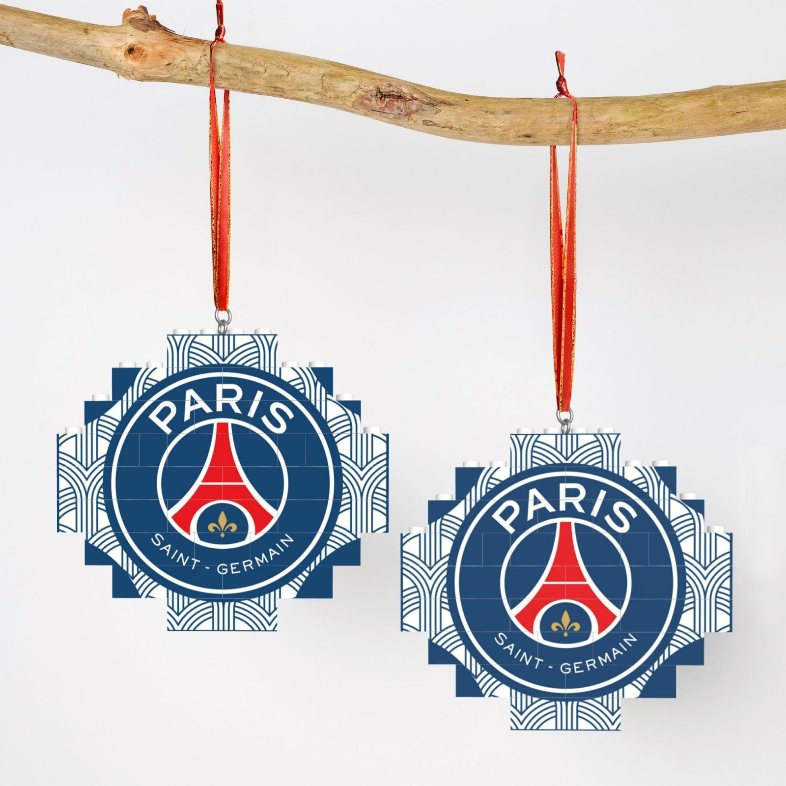 Paris Saint-Germain Building Block Puzzle Ornament BBP2188 - Soccerfana