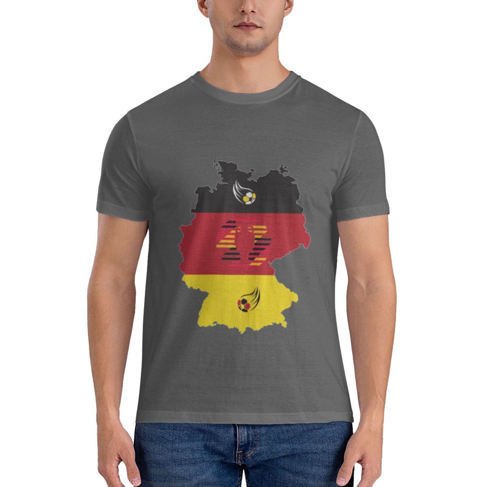 Men's Germany EURO 2024 Basic Short Sleeve T-Shirt BST1770 - Soccerfana