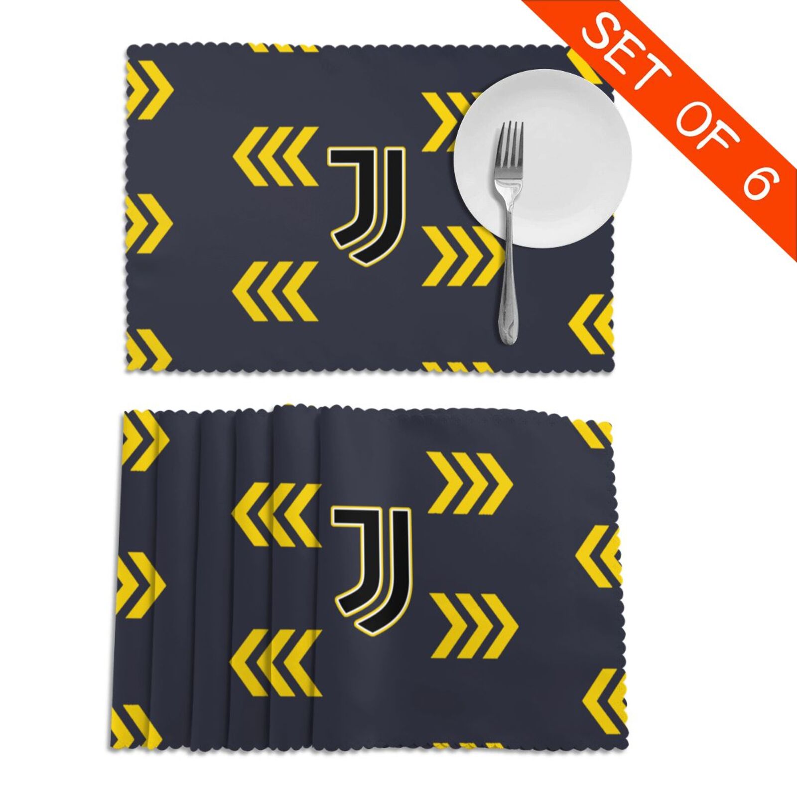 Juventus Placemat Set Of 6 PFD2041 - Soccerfana