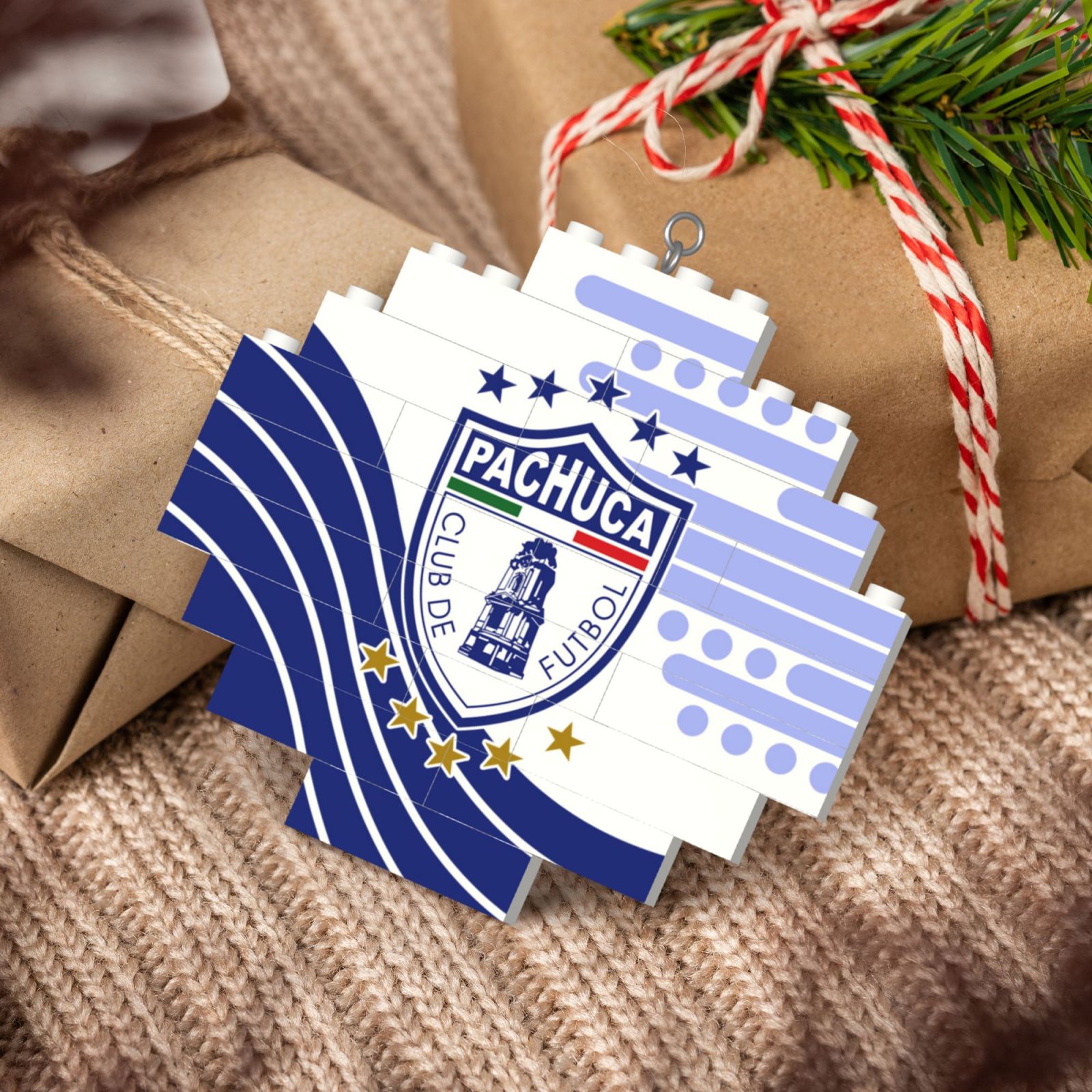 Pachuca Building Block Puzzle Ornament BBP2166 - Soccerfana