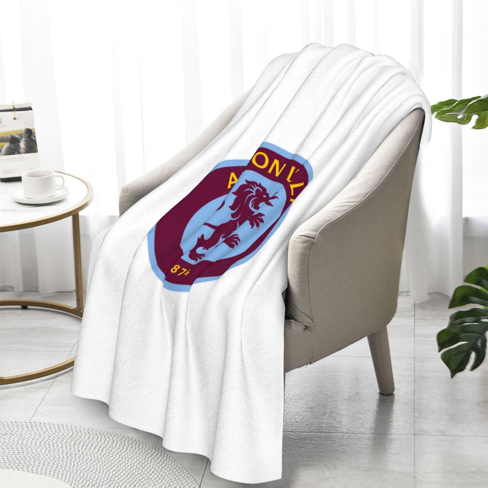 Aston Villa Flannel Blanket FLB1606 - Soccerfana