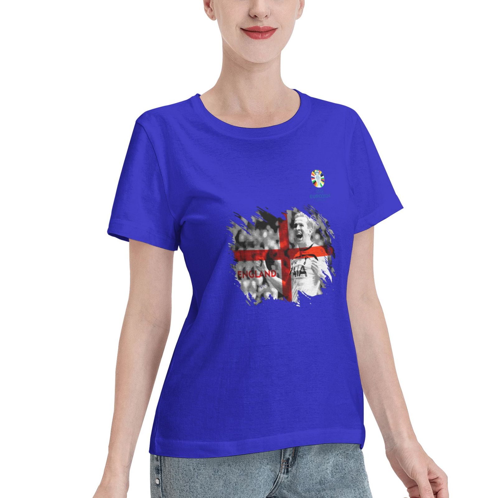 Woman's England EURO 2024 Basic Short Sleeve T-Shirt WBT1712 - Soccerfana