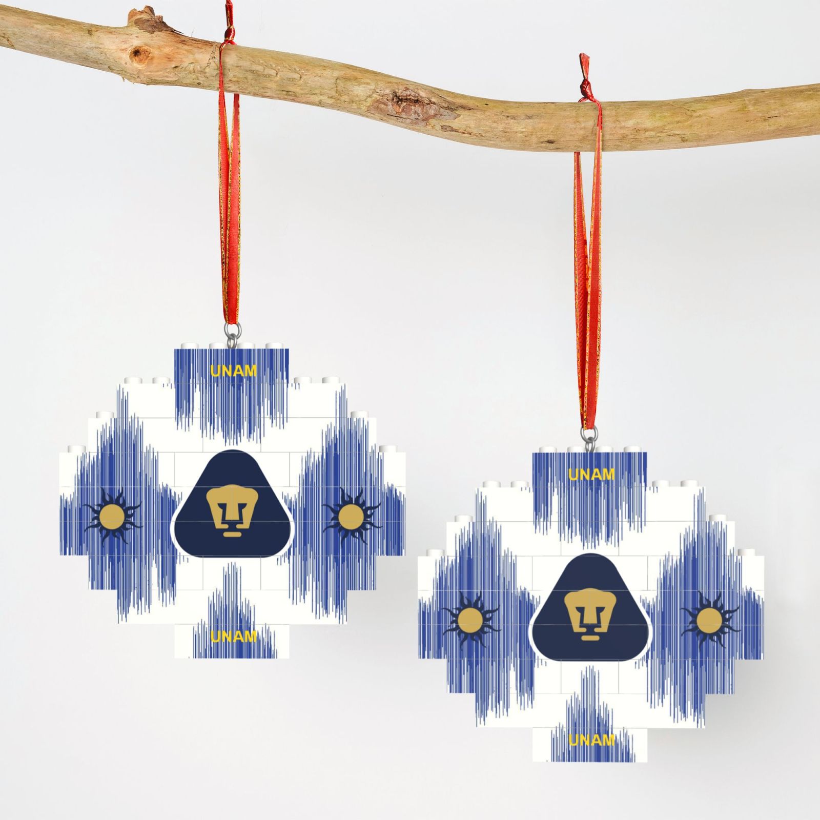 Pumas UNAM Building Block Puzzle Ornament BBP2019 - Soccerfana