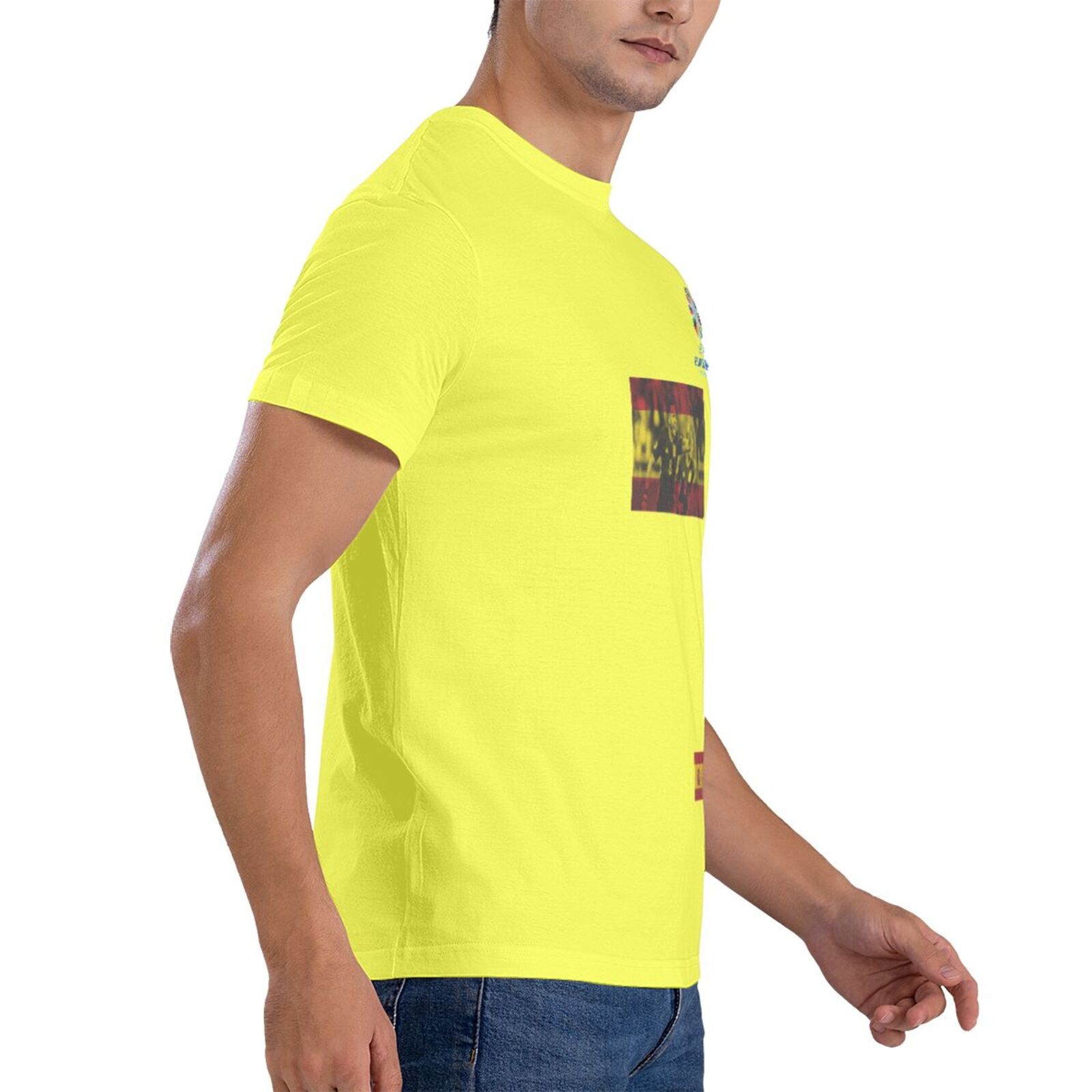 Men's Spain EURO 2024 Basic Short Sleeve T-Shirt BST1739 - Soccerfana