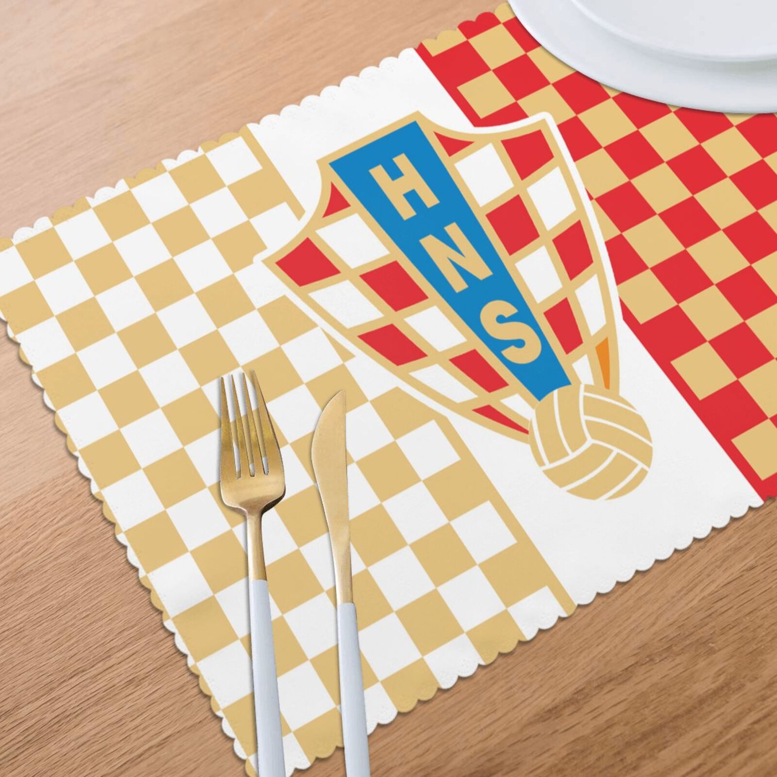 Croatia Building Placemat Set Of 6 PFD2060 - Soccerfana