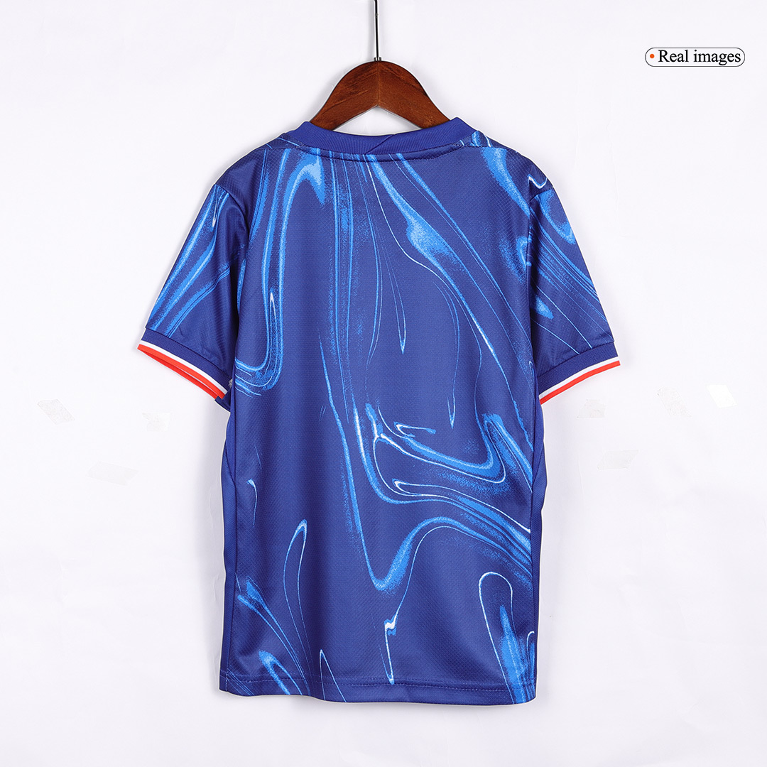 Kid's Chelsea Home Jersey+Shorts 2024/25 - Soccerfana