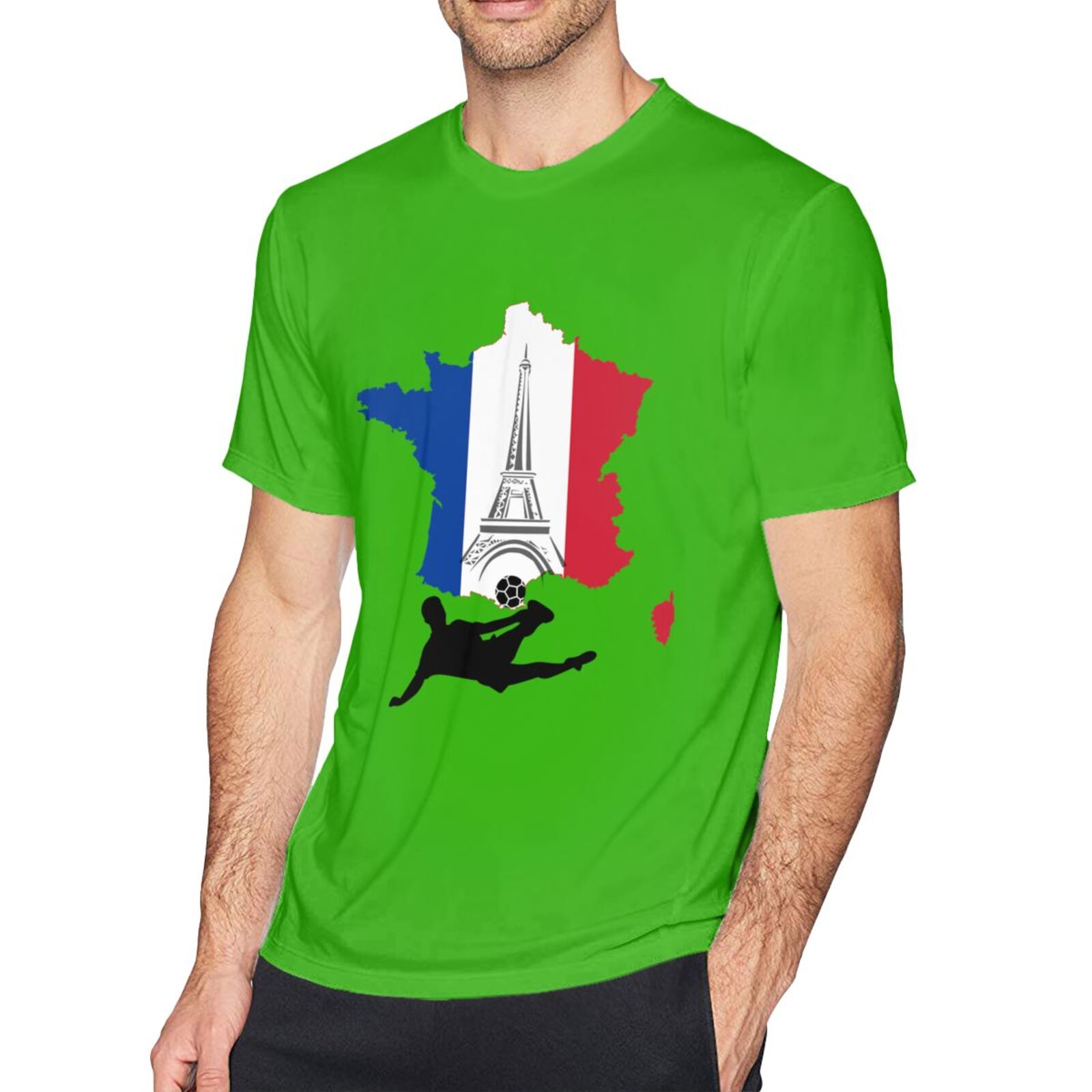 Men's France EURO 2024 Basic Short Sleeve T-Shirt BST1772 - Soccerfana