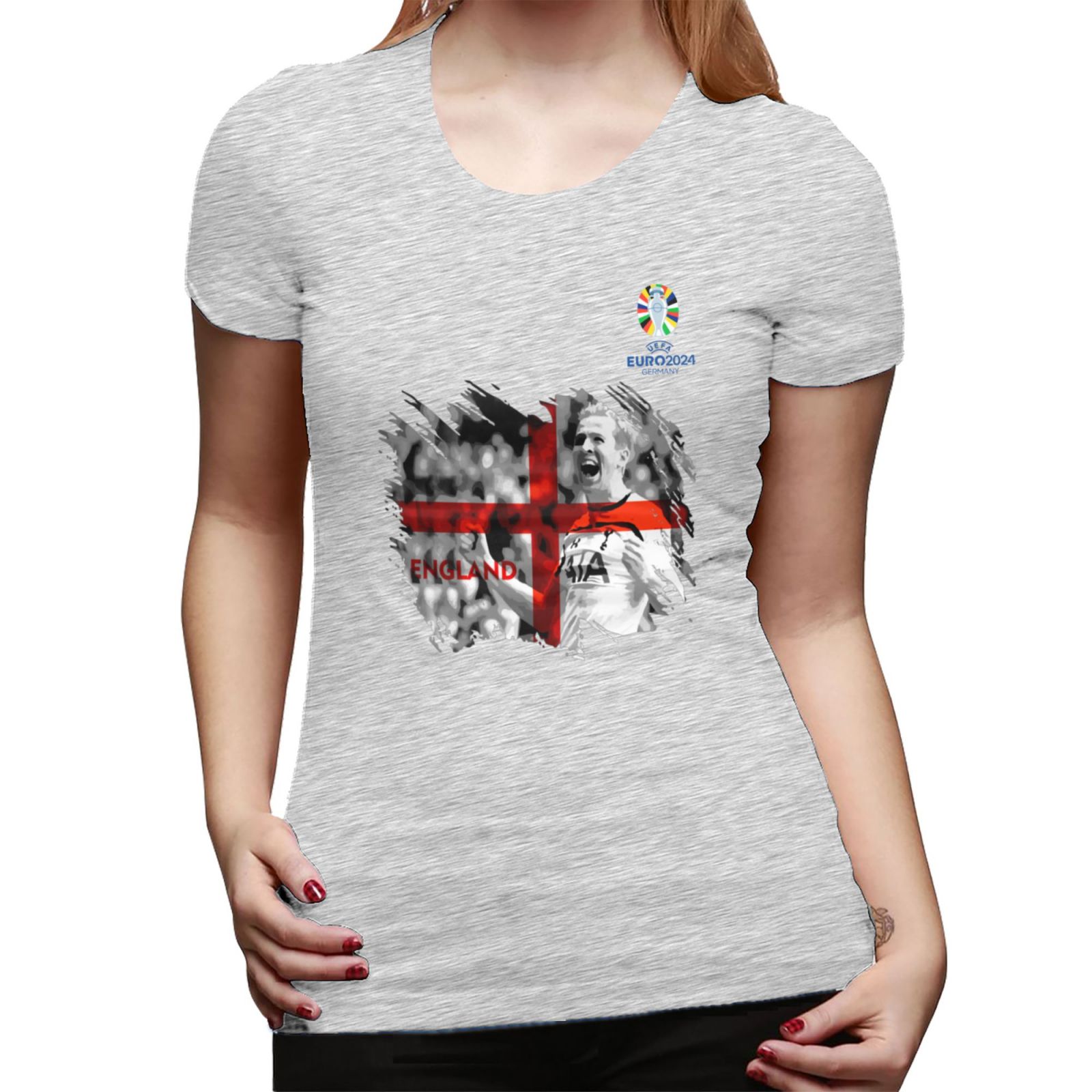 Woman's England EURO 2024 Basic Short Sleeve T-Shirt WBT1712 - Soccerfana