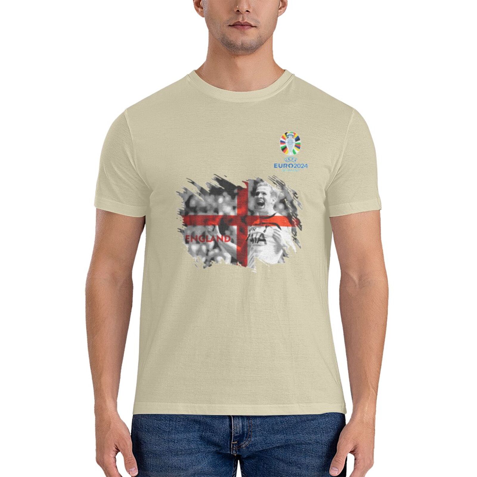 Men's England EURO 2024 Basic Short Sleeve T-Shirt BST1713 - Soccerfana