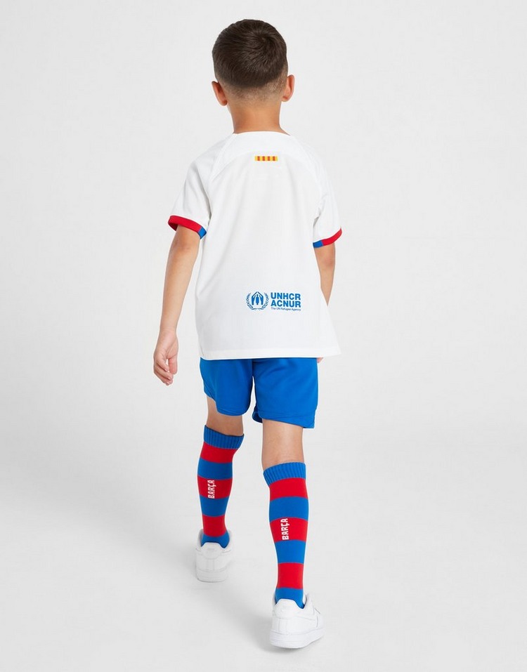 Kid's Barcelona Away Jersey+Shorts 23/24 - Soccerfana