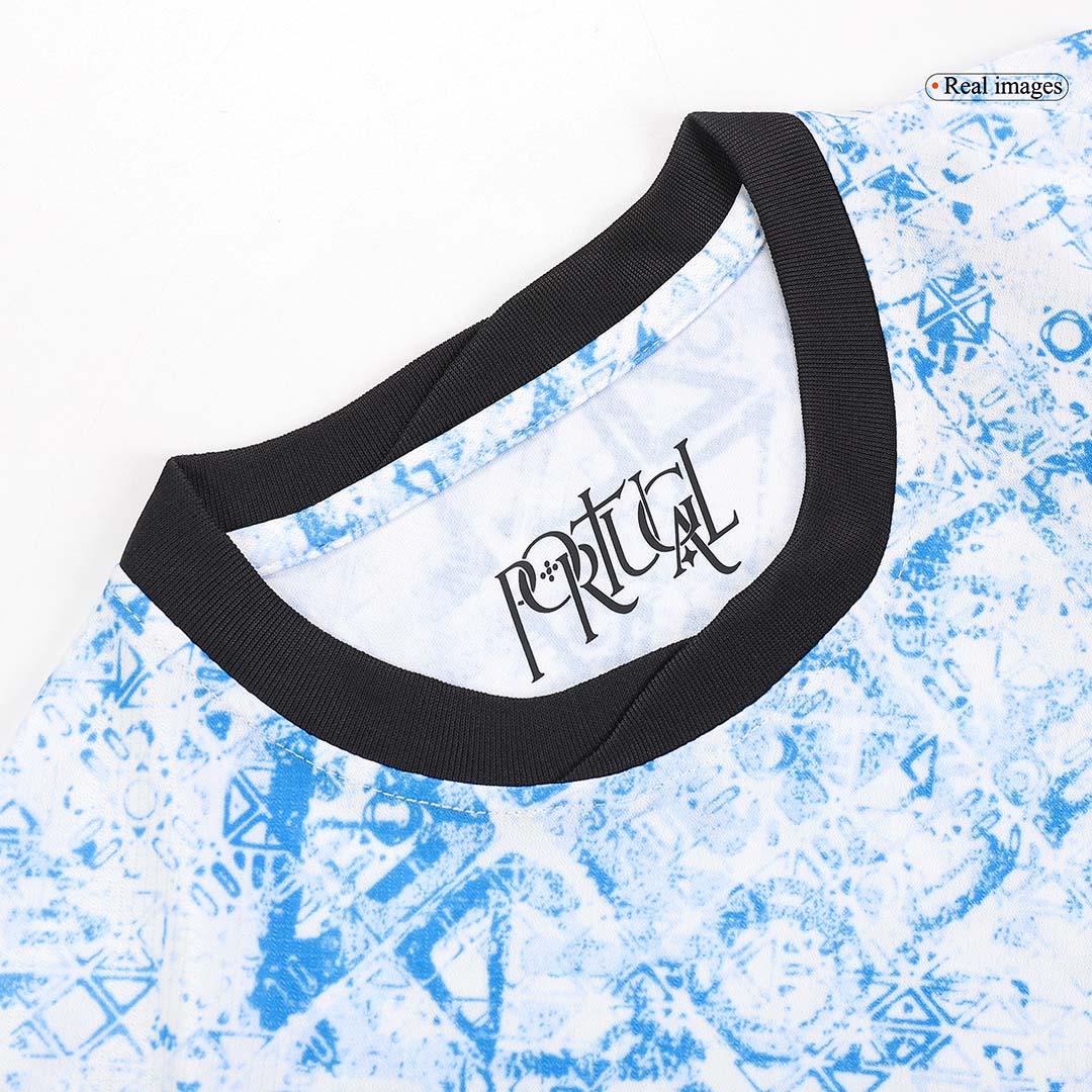 Kid's Portugal Away Jersey+Shorts EURO 2024 - Soccerfana