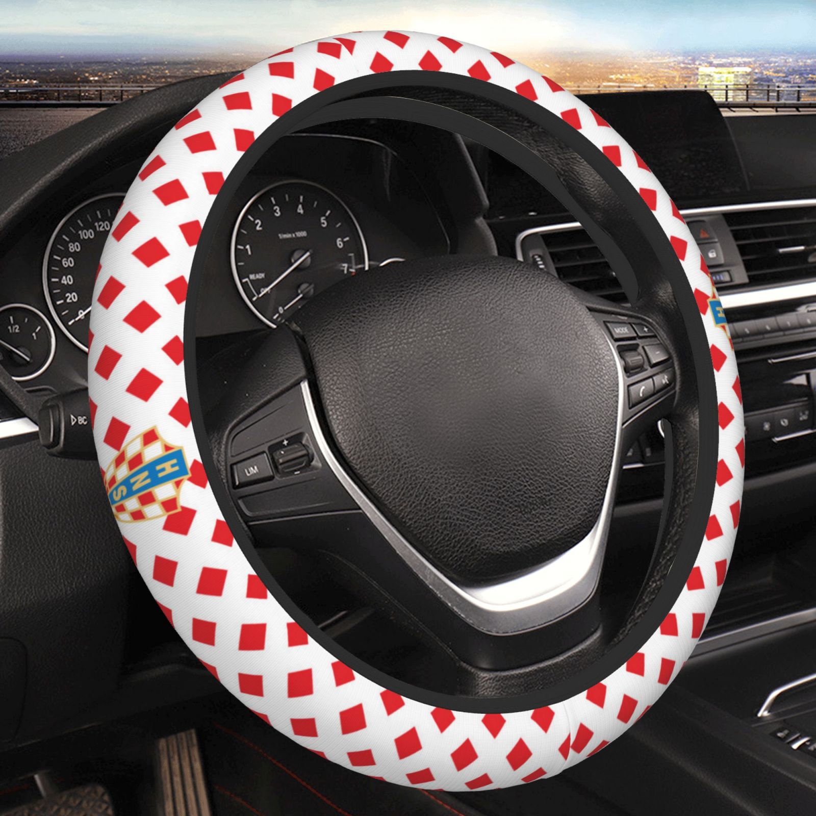 Croatia Steering Wheel Cover ESW2431 - Soccerfana