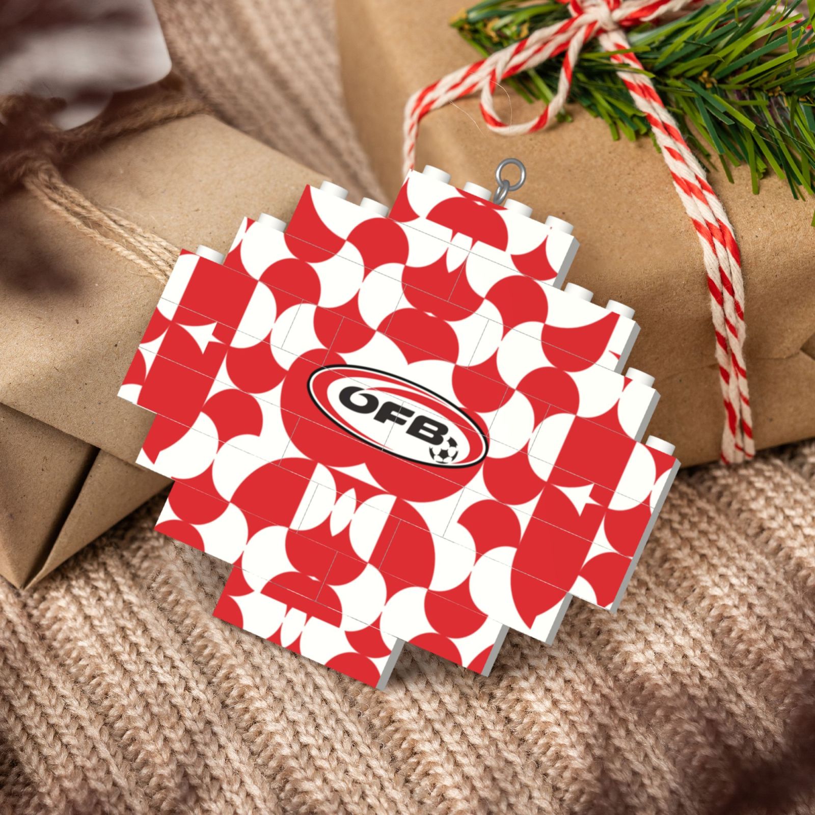 Austria Building Block Puzzle Ornament BBP2000 - Soccerfana