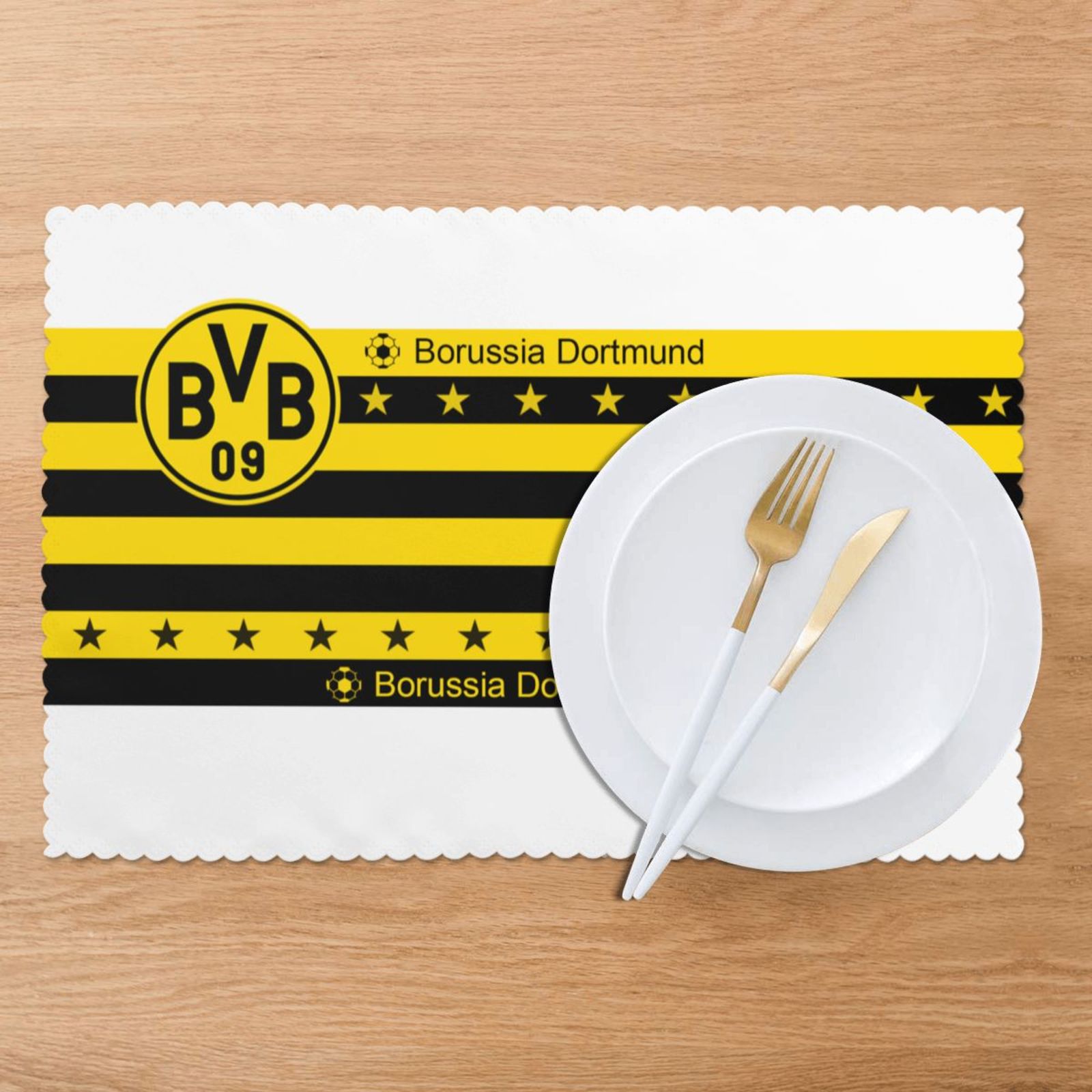 Borussia Dortmund Placemat Set Of 6 PFD2280 - Soccerfana
