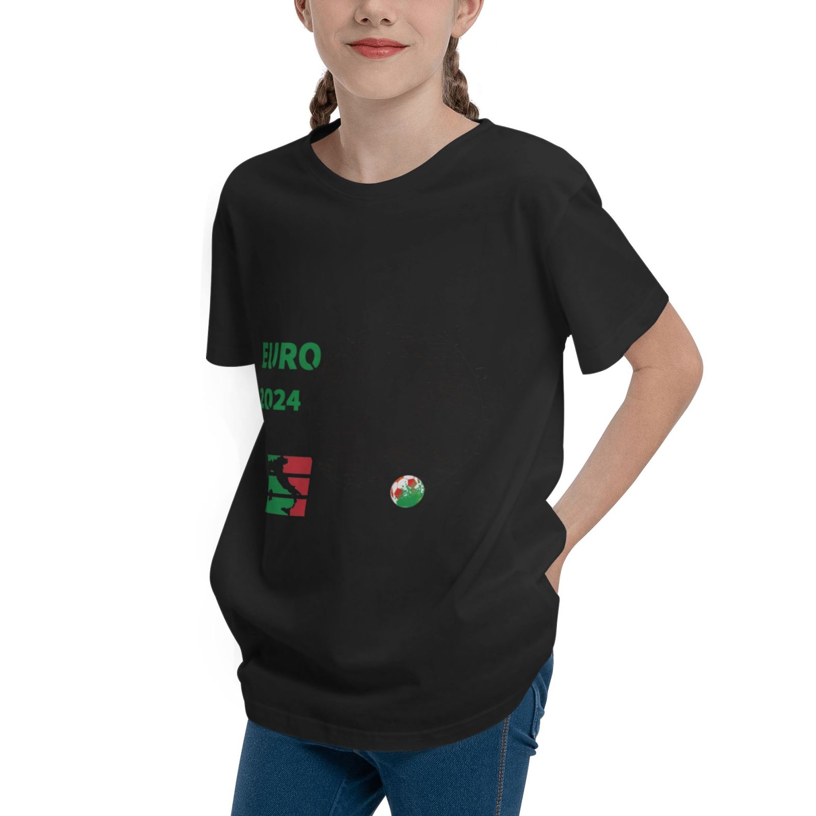 Kid's Italy EURO 2024 Teenage T-shirt TET1757 - Soccerfana