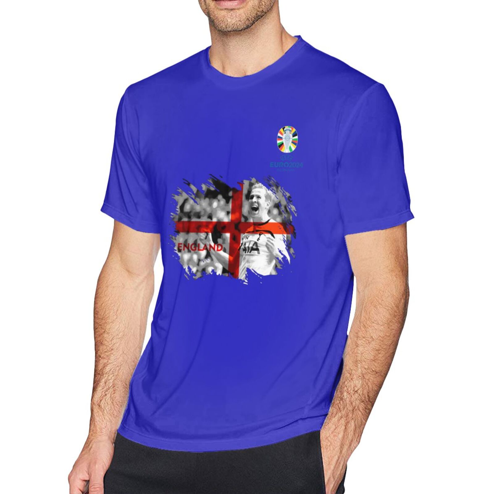 Men's England EURO 2024 Basic Short Sleeve T-Shirt BST1713 - Soccerfana