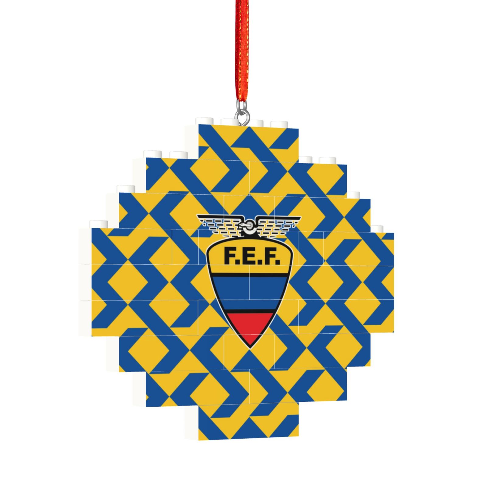 Ecuador Building Block Puzzle Ornament BBP1994 - Soccerfana