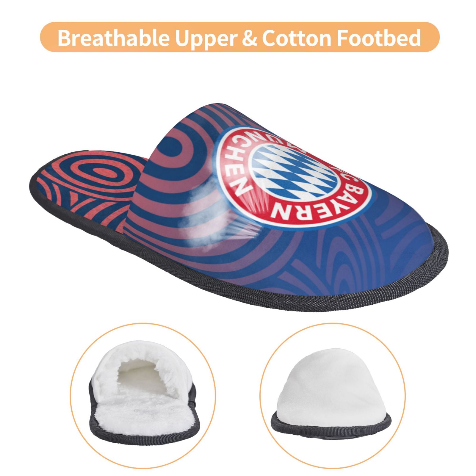 Bayern Munich Cotton Slippers FSP2246 - Soccerfana