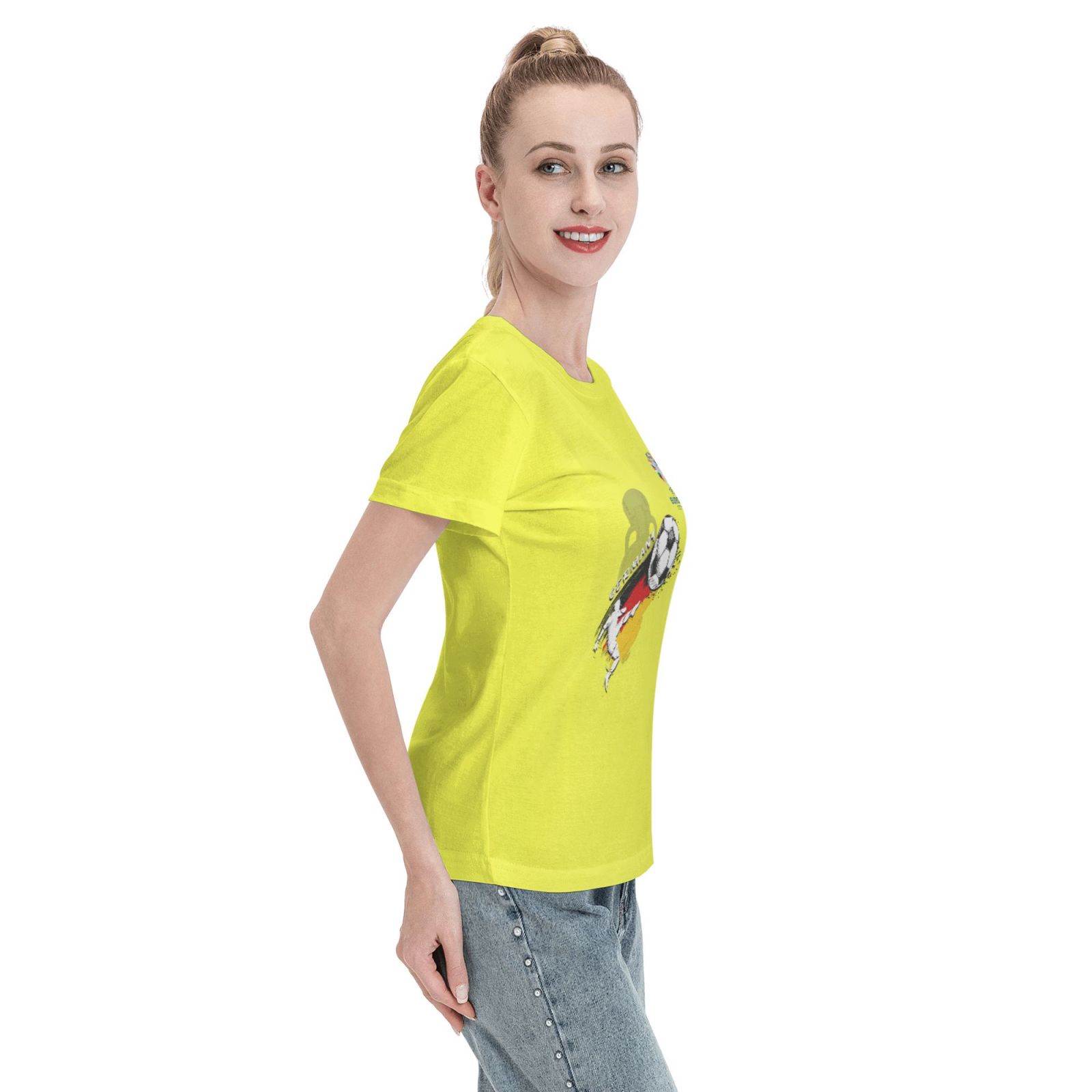 Women's Germany EURO 2024 Basic Short Sleeve T-Shirt WBT1680 - Soccerfana