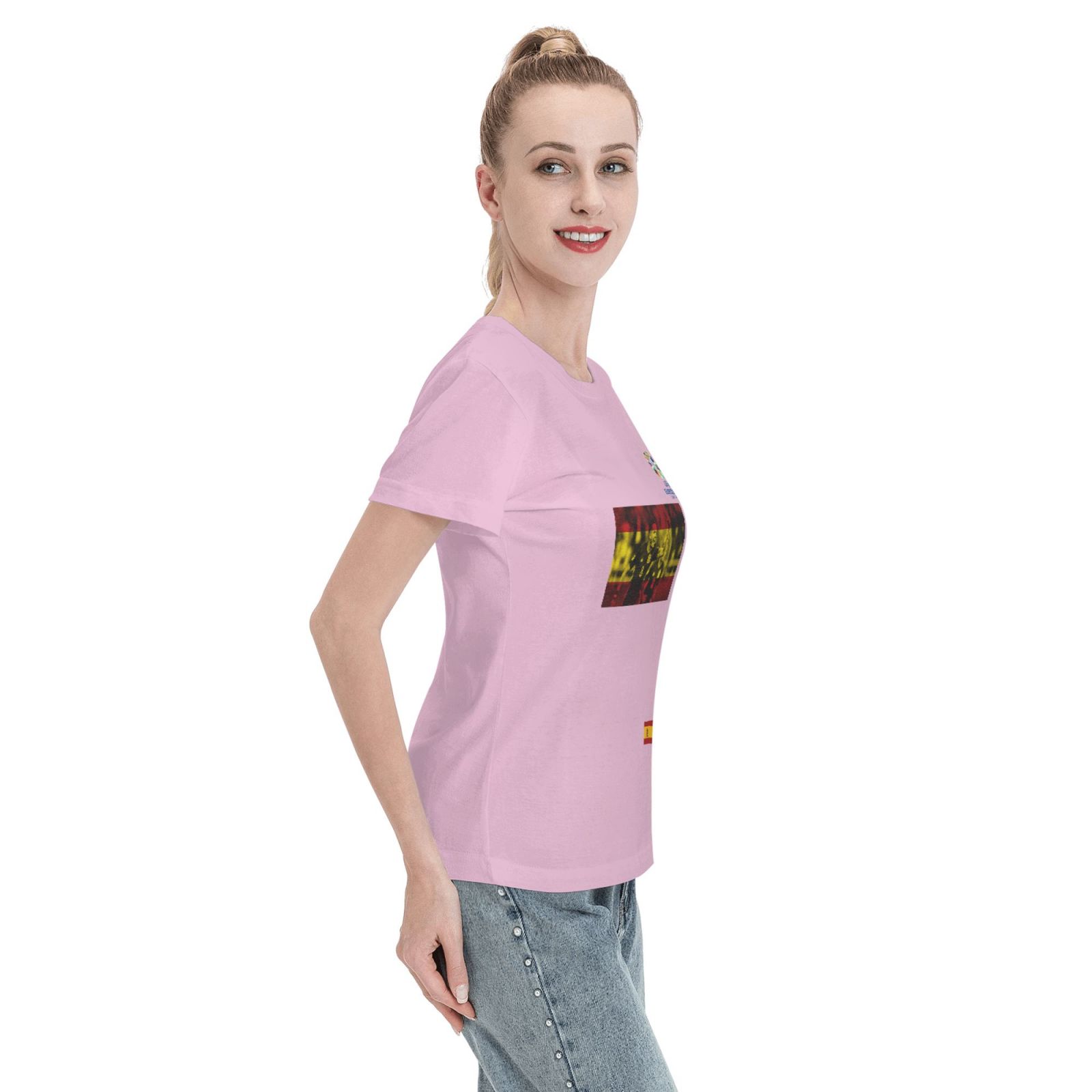 Women's Spain EURO 2024 Basic Short Sleeve T-Shirt WBT1740 - Soccerfana